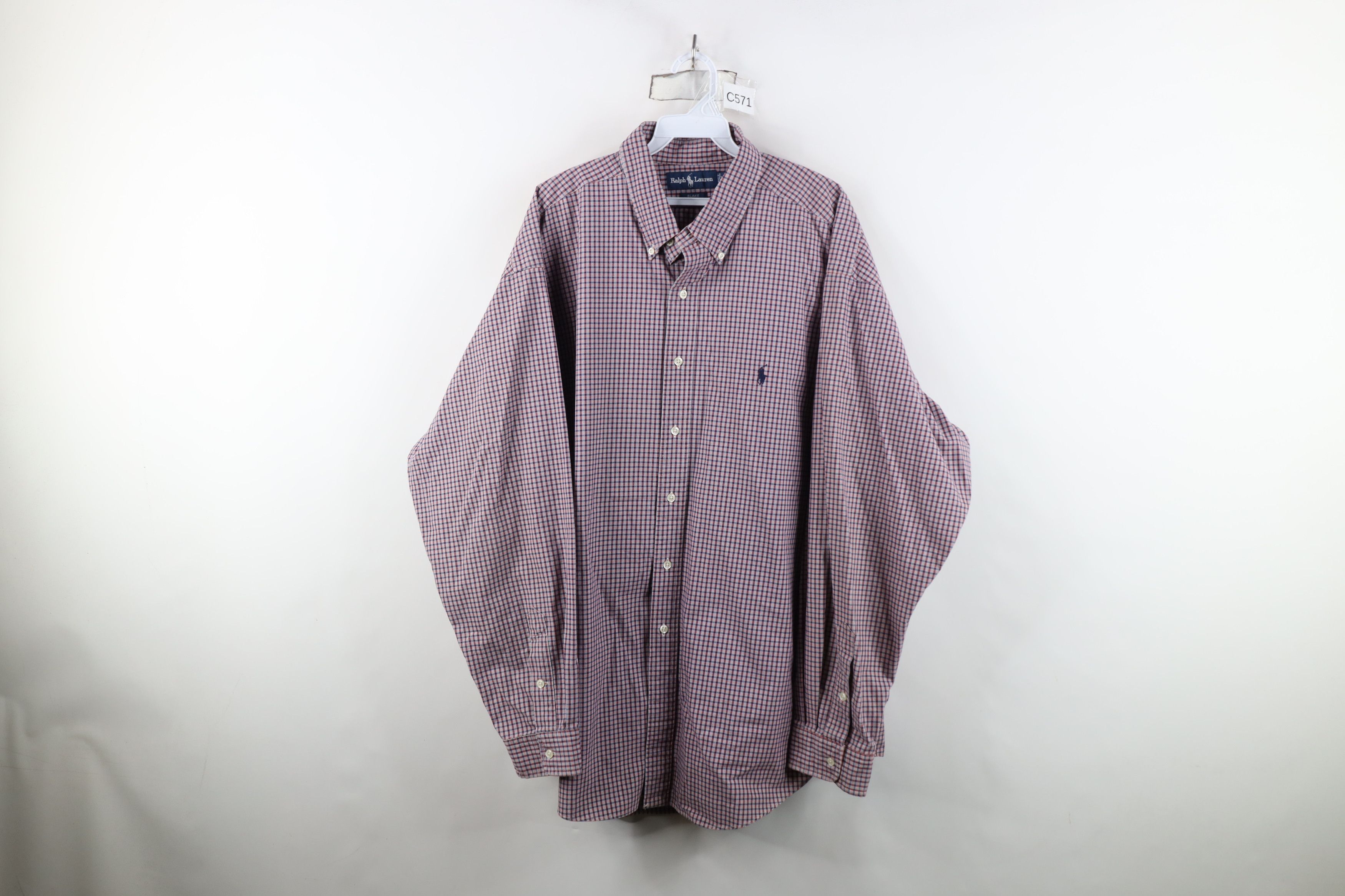 Ralph Lauren Vintage 90s Ralph Lauren Collared Button Down Shirt Plaid Size US XXL / EU 58 / 5 - 1 Thumbnail