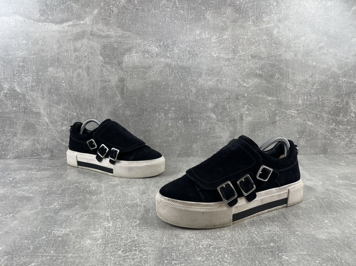 Alexander McQueen × Vintage Alexander McQueen Platform Suede Black Y2K Sneakers Size US 9 / IT 39 - 4 Thumbnail