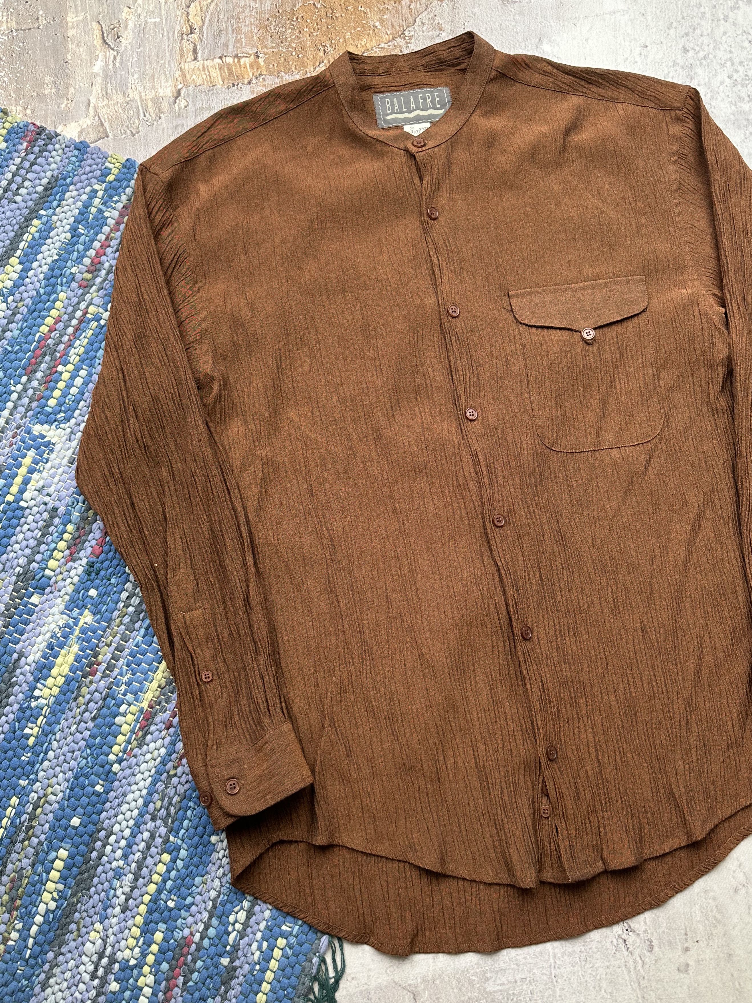 Vintage Vintage Pleated Shirt A507(56) Size US S / EU 44-46 / 1 - 2 Thumbnail