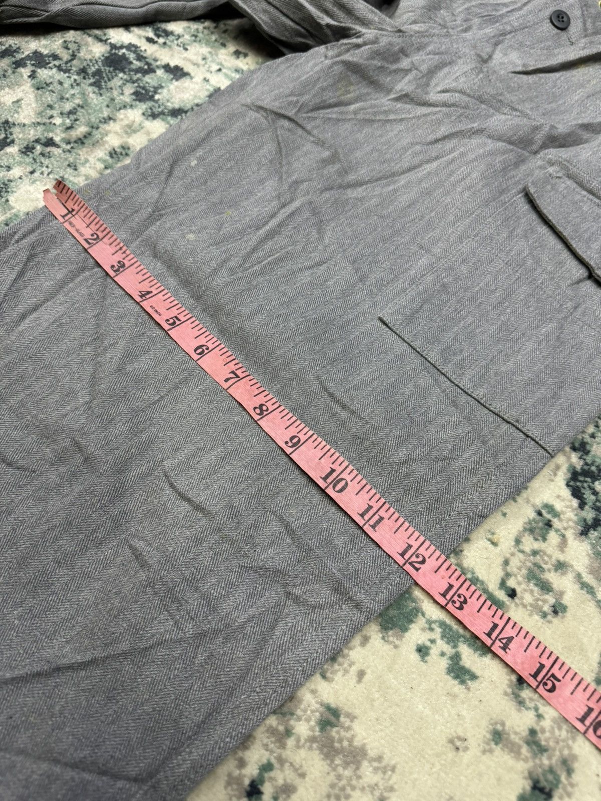 Japanese Brand RNA INC WIDE LEG CARPENTER CARGO HICKORY DUNGAREES PANTS Size US 32 / EU 48 - 5 Thumbnail