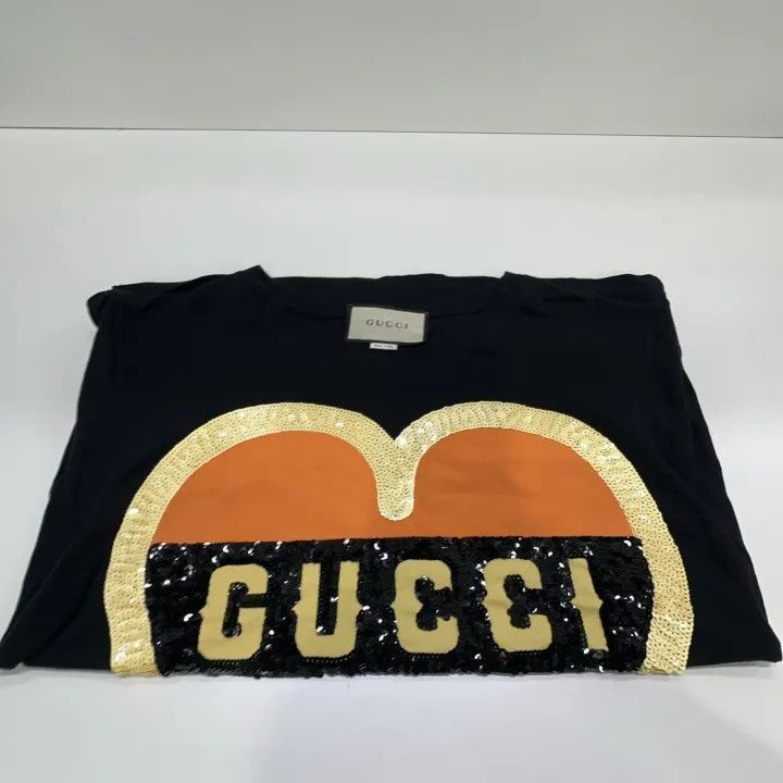 Gucci Gucci Heart Logo Sequin T-Shirt for Women-2507 Size XS / US 0-2 / IT 36-38 - 2 Thumbnail
