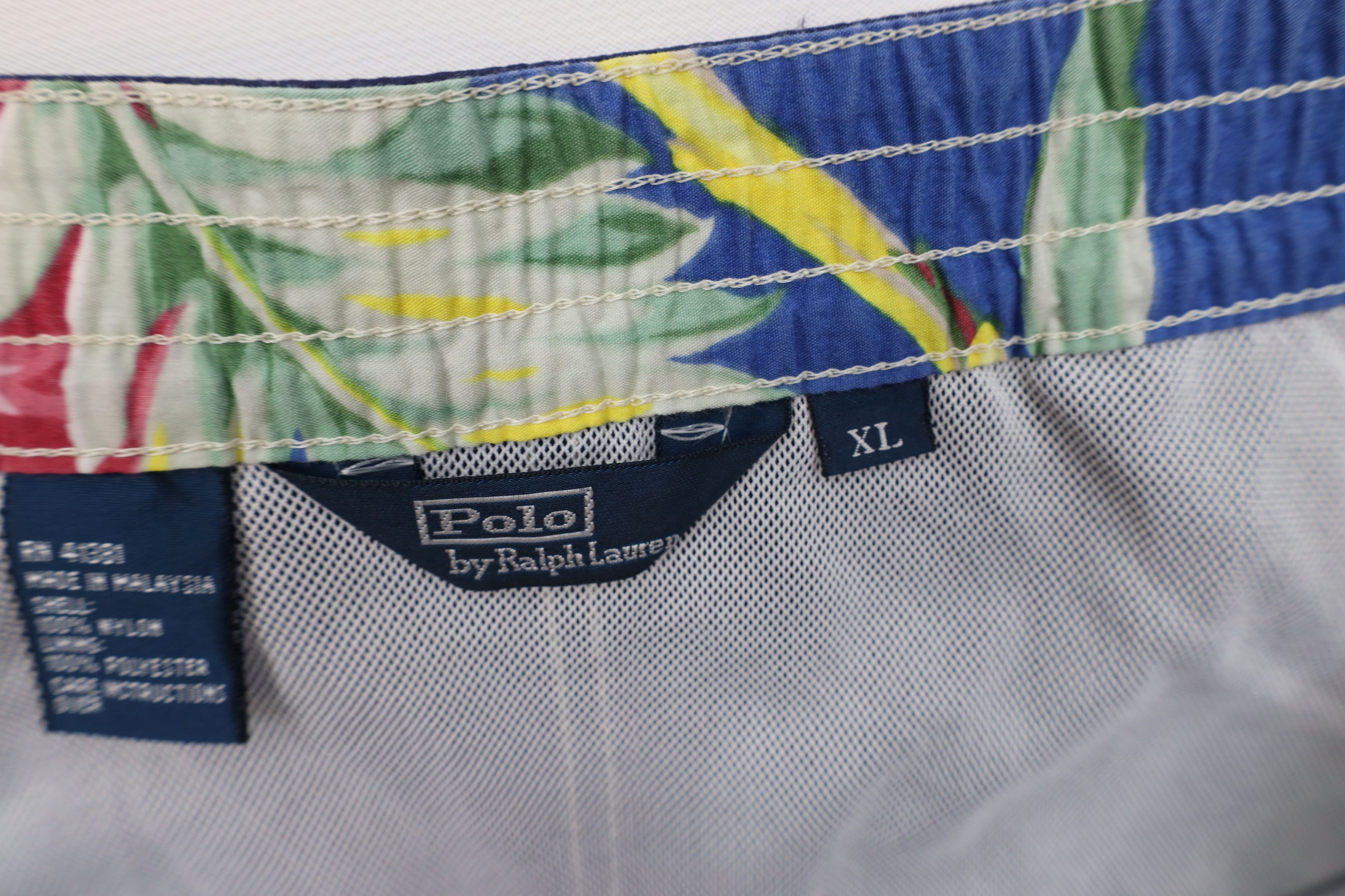 Ralph Lauren Vintage 90s Ralph Lauren Lined Short Swim Trunks Blue Size US 36 / EU 52 - 9 Thumbnail