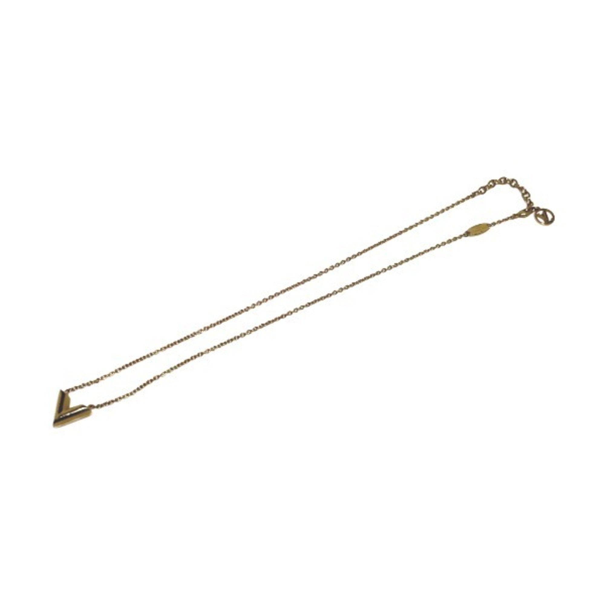 image of Louis Vuitton Necklace Essential V M61083 Louis Vuitton Gold Lv, Women's