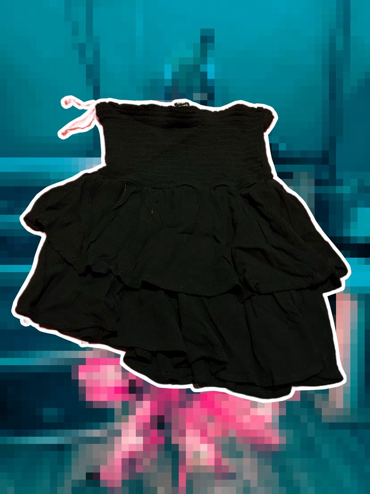 Japanese Brand × Vintage Simple Vintage RUFFLE TOP/SKIRT Size S / US 4 / IT 40 - 1 Thumbnail
