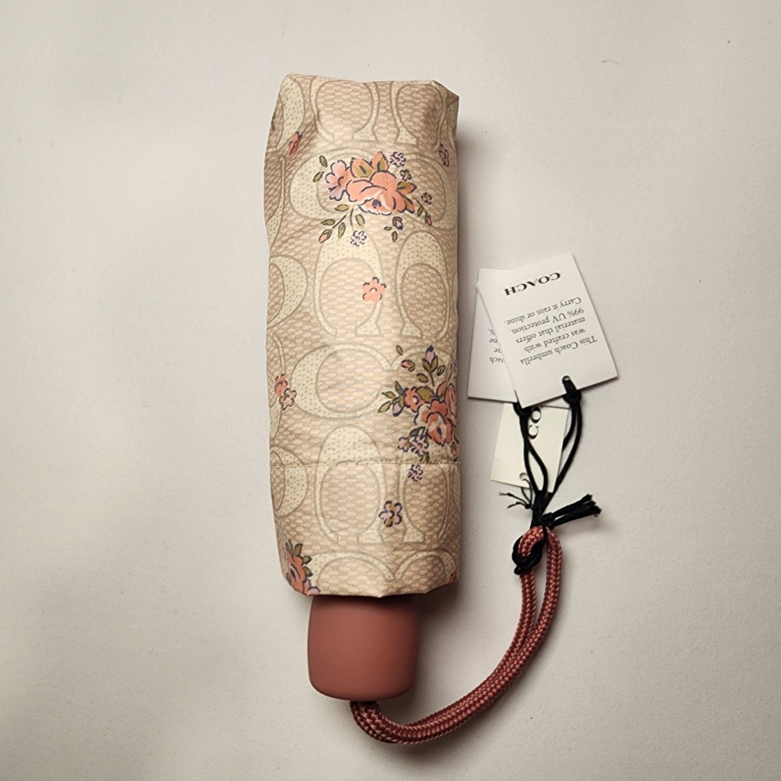 Coach NWT Coach CCS84 Uv Protection Mini Umbrella Floral Print Size ONE SIZE - 4 Thumbnail