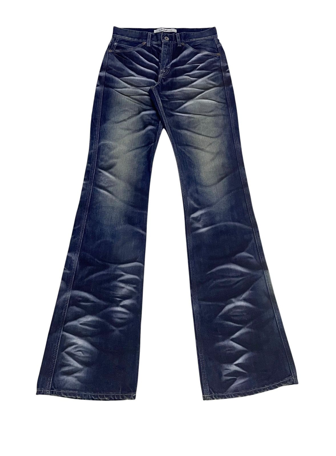 Le Grande Bleu (L.G.B.) Rare Vintage Japanese Brand Urban Craft Flared Jeans 2000s Size US 30 / EU 46 - 1 Thumbnail