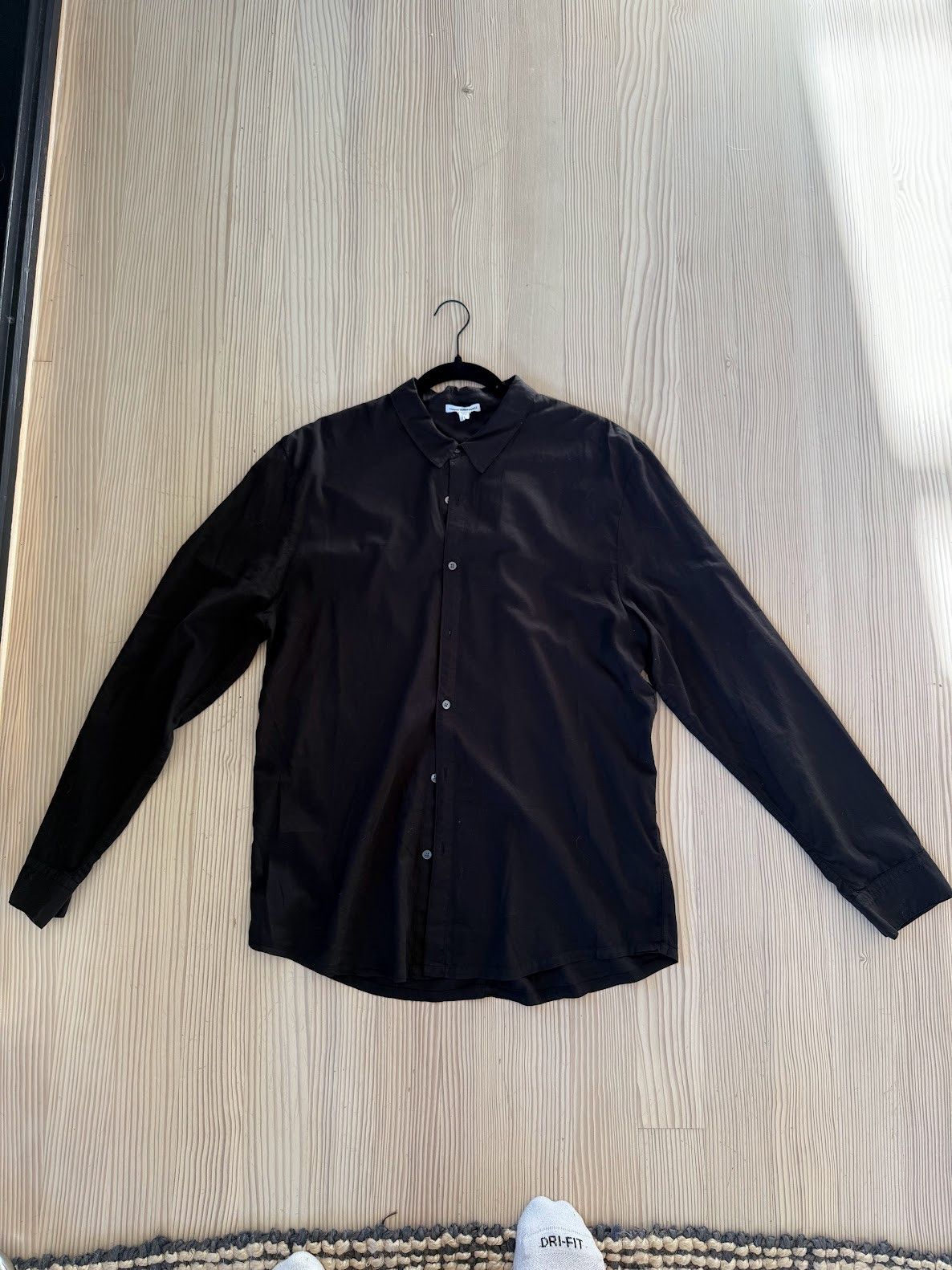 James Perse Standard Shirt - Black Size US XL / EU 56 / 4 - 1 Thumbnail