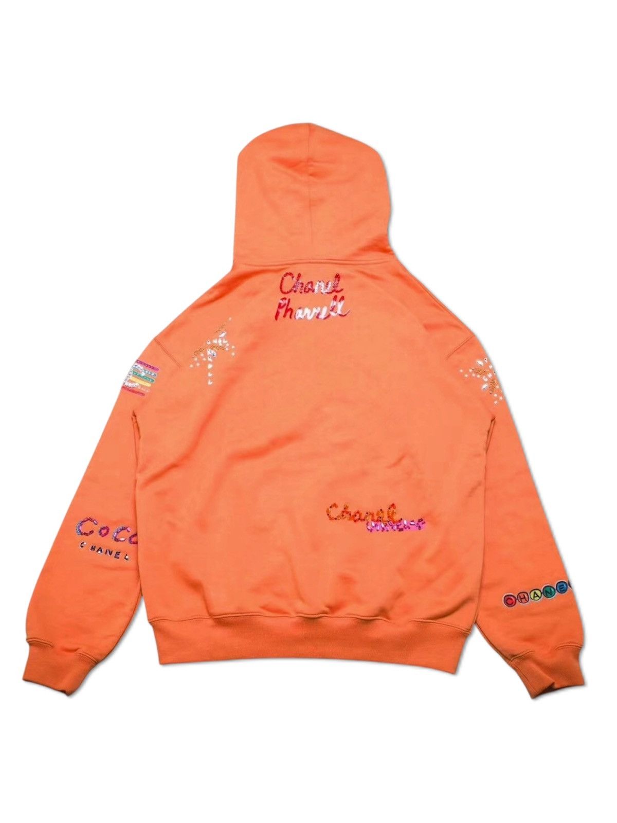 Chanel Chanel x Pharrell Williams M Embroidered Orange Logo Hoodie Size US M / EU 48-50 / 2 - 2 Thumbnail