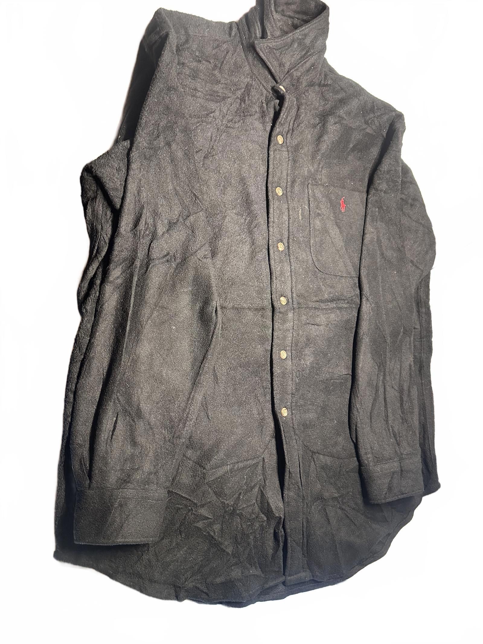 Polo Ralph Lauren Polo Ralph Lauren Flannel Shirt – Classic Black Style Size US L / EU 52-54 / 3 - 4 Thumbnail