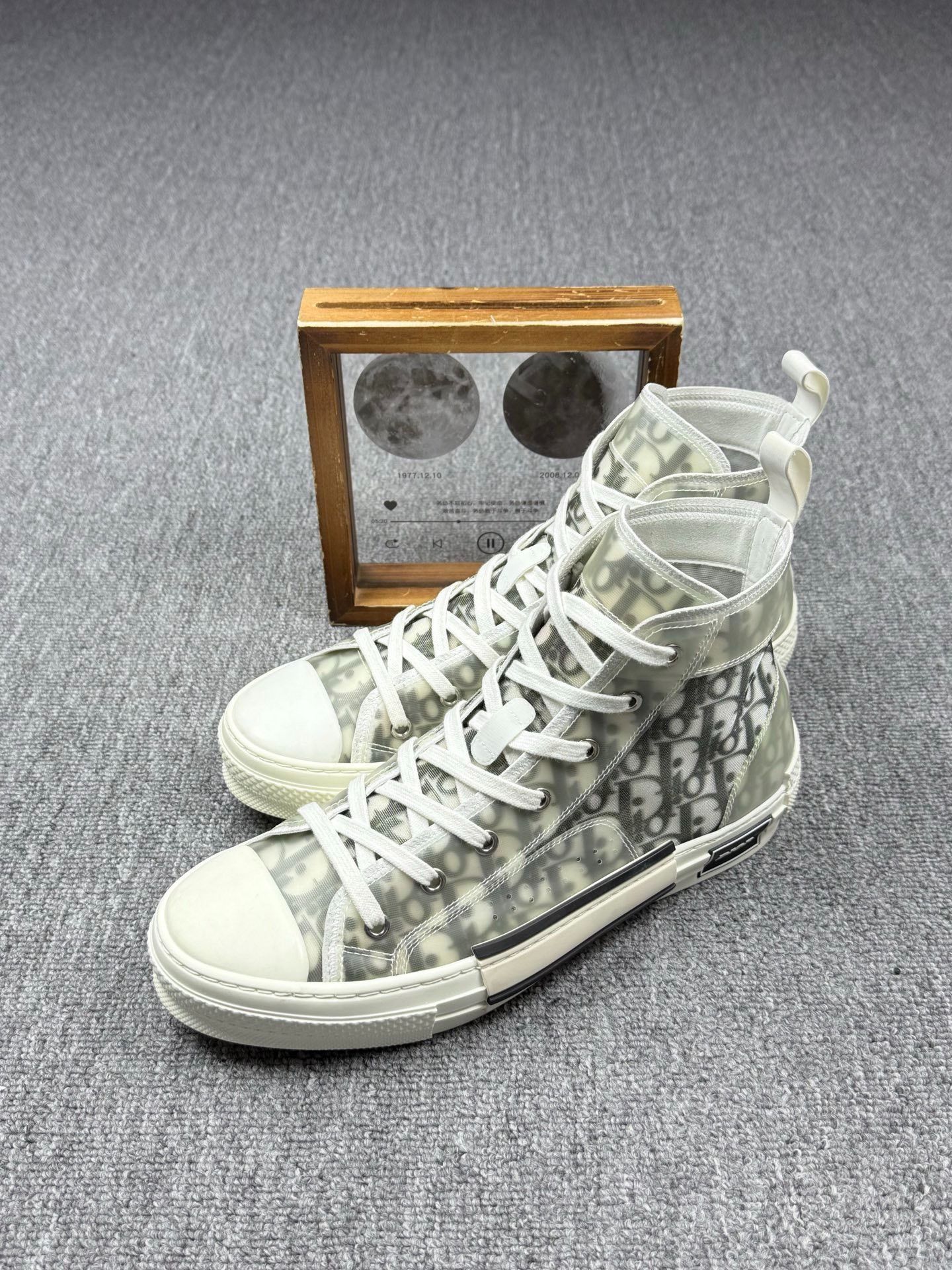 Dior Dior Black Hitop Sneakers 9 Men Size US 9 / EU 42 - 1 Thumbnail