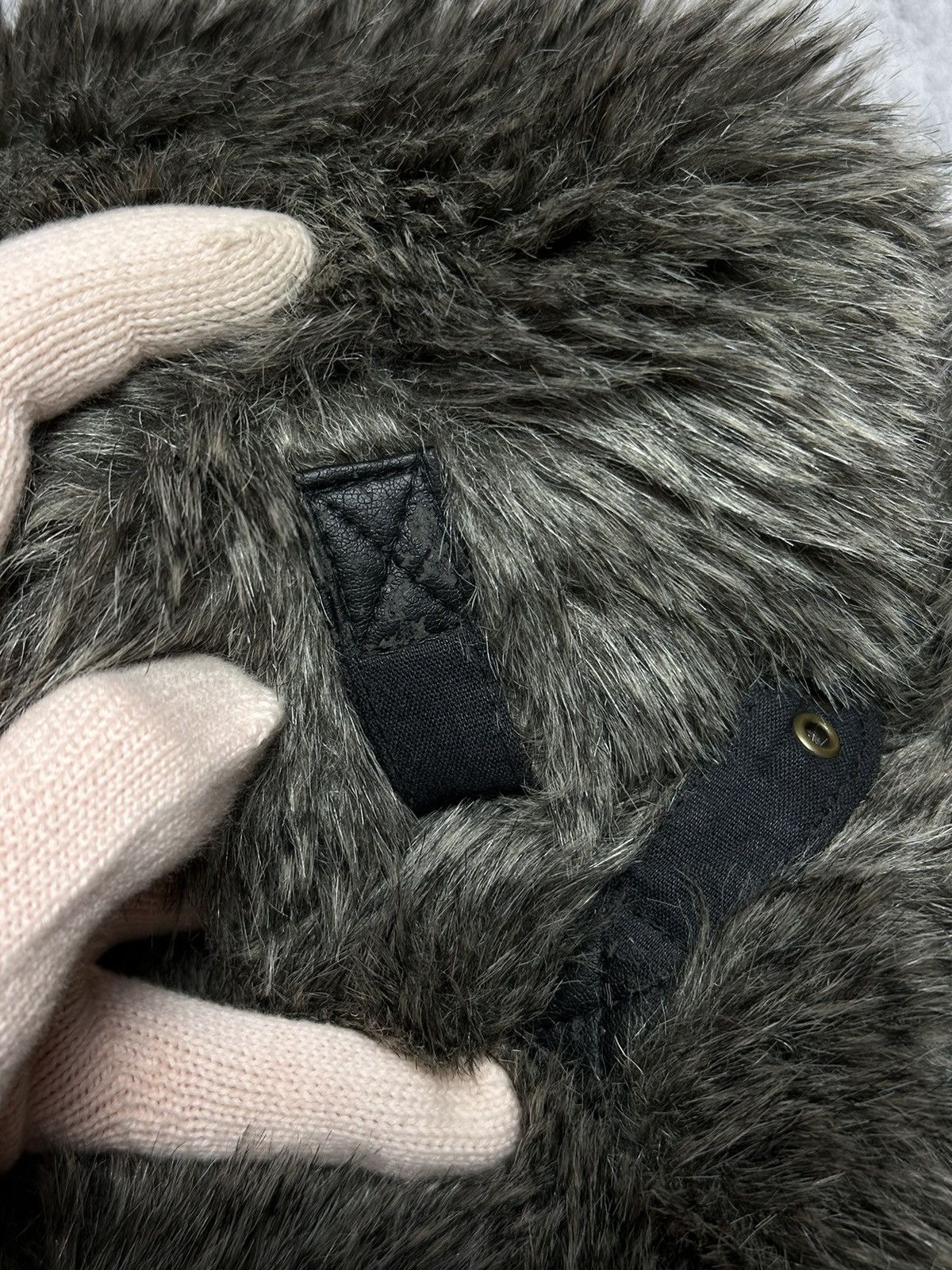Hysteric Glamour Vintage Y2K Fuzzy Ushanka Beanie Hat Mohair Faux Fur Size ONE SIZE - 11 Thumbnail