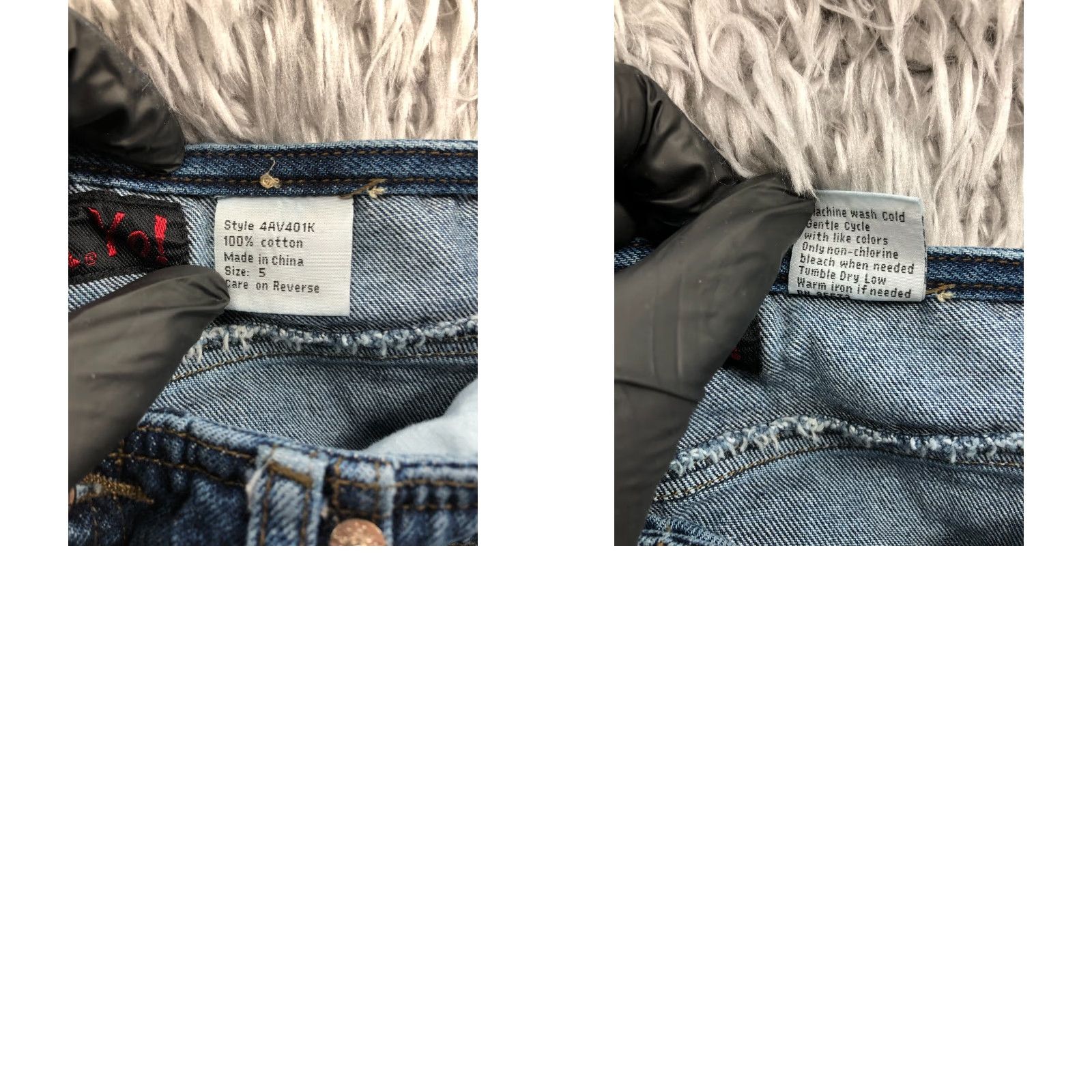 Denime Mudd Jeans Skirt Juniors Size 5 Midi Mini 2 Tone Medium Wash Denim Ruff Hewn Blue Size 27" / US 4 / IT 40 - 8 Thumbnail