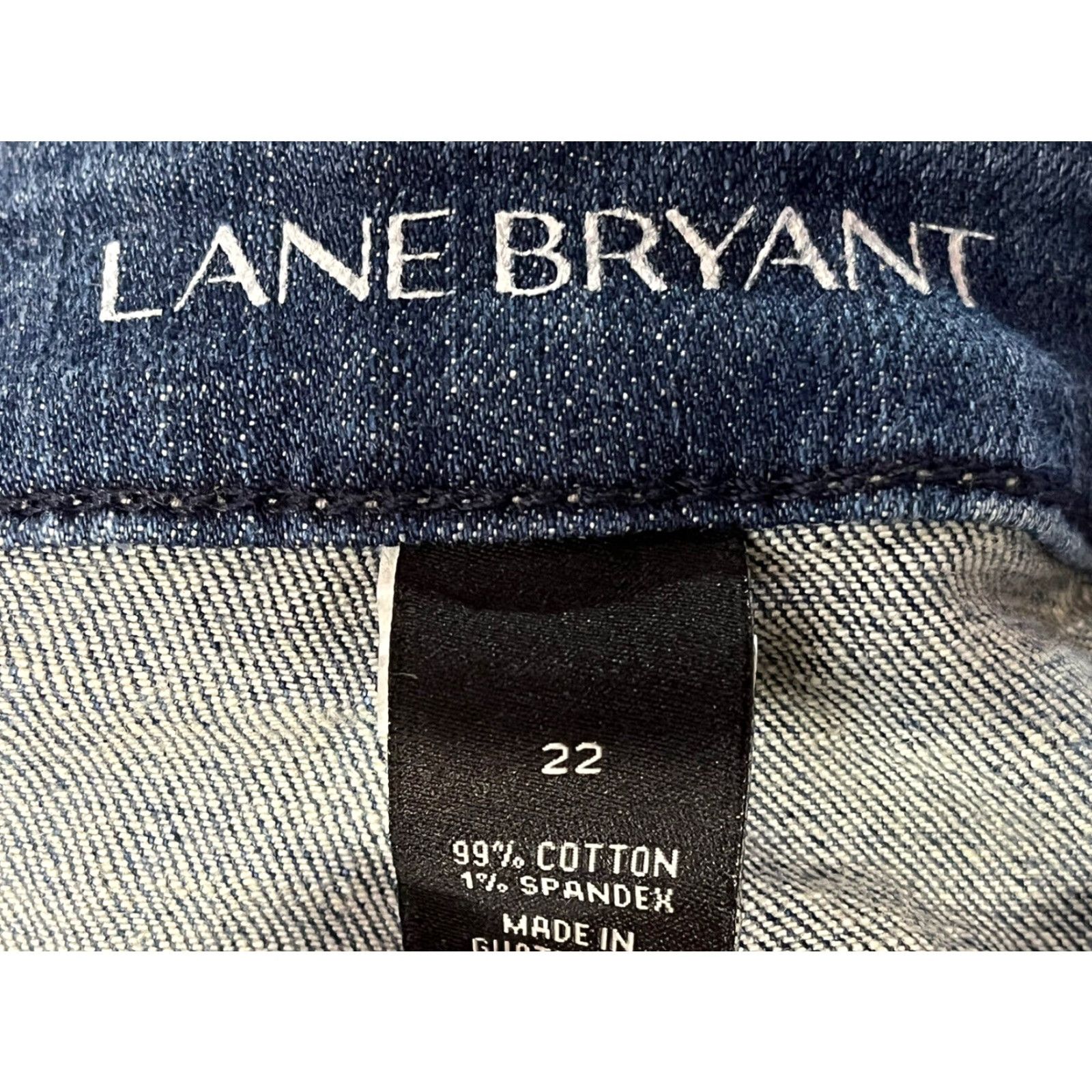 Vintage VINTAGE Lane Bryant Women’s Plus Jeans Size 22 Blue Distressed Boyfriend Style Size 40" / US 18 - 6 Thumbnail