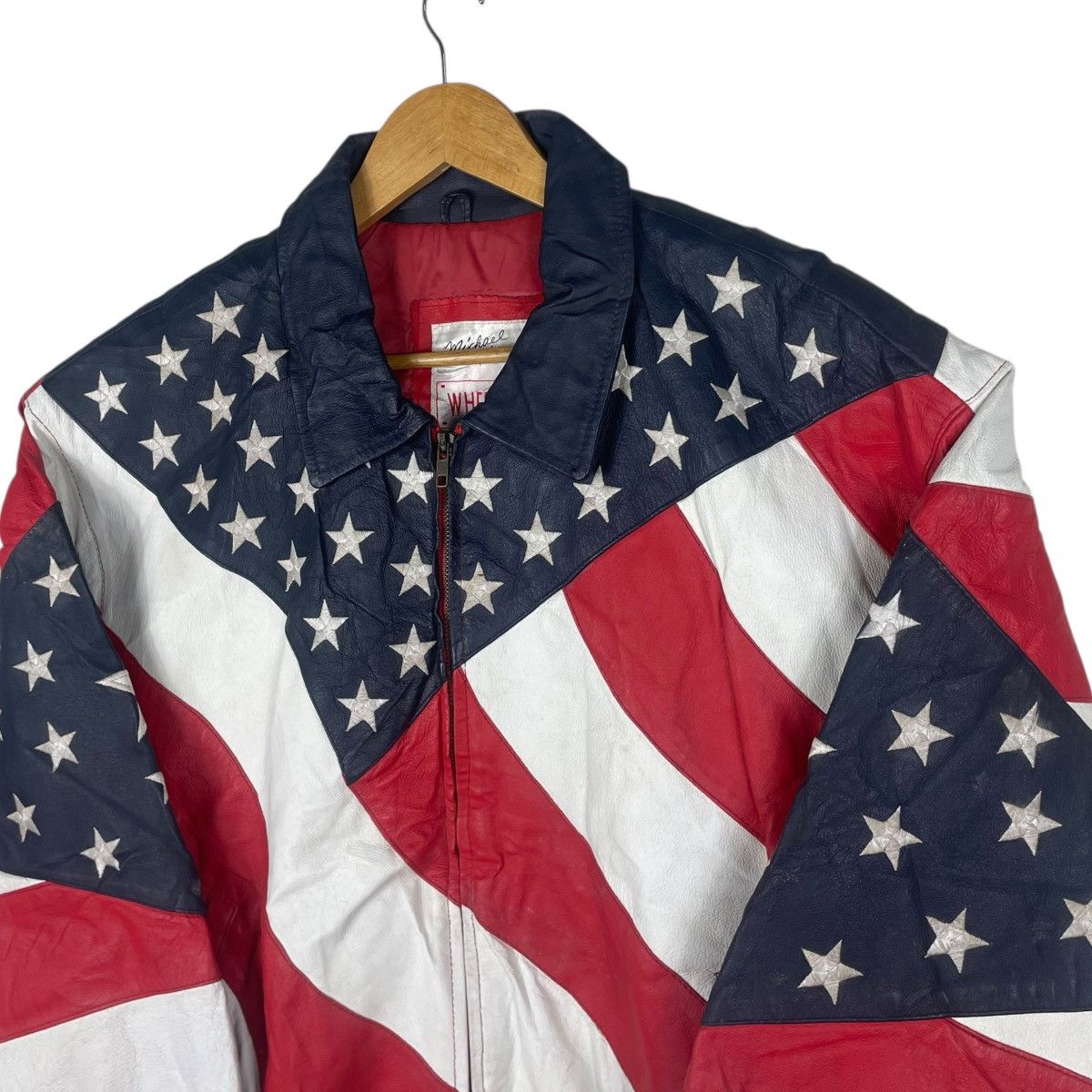 Michael Hoban 💥 MICHEAL HOBEN AMERICAN FLAG BOMBER JACKET Size US L / EU 52-54 / 3 - 2 Thumbnail