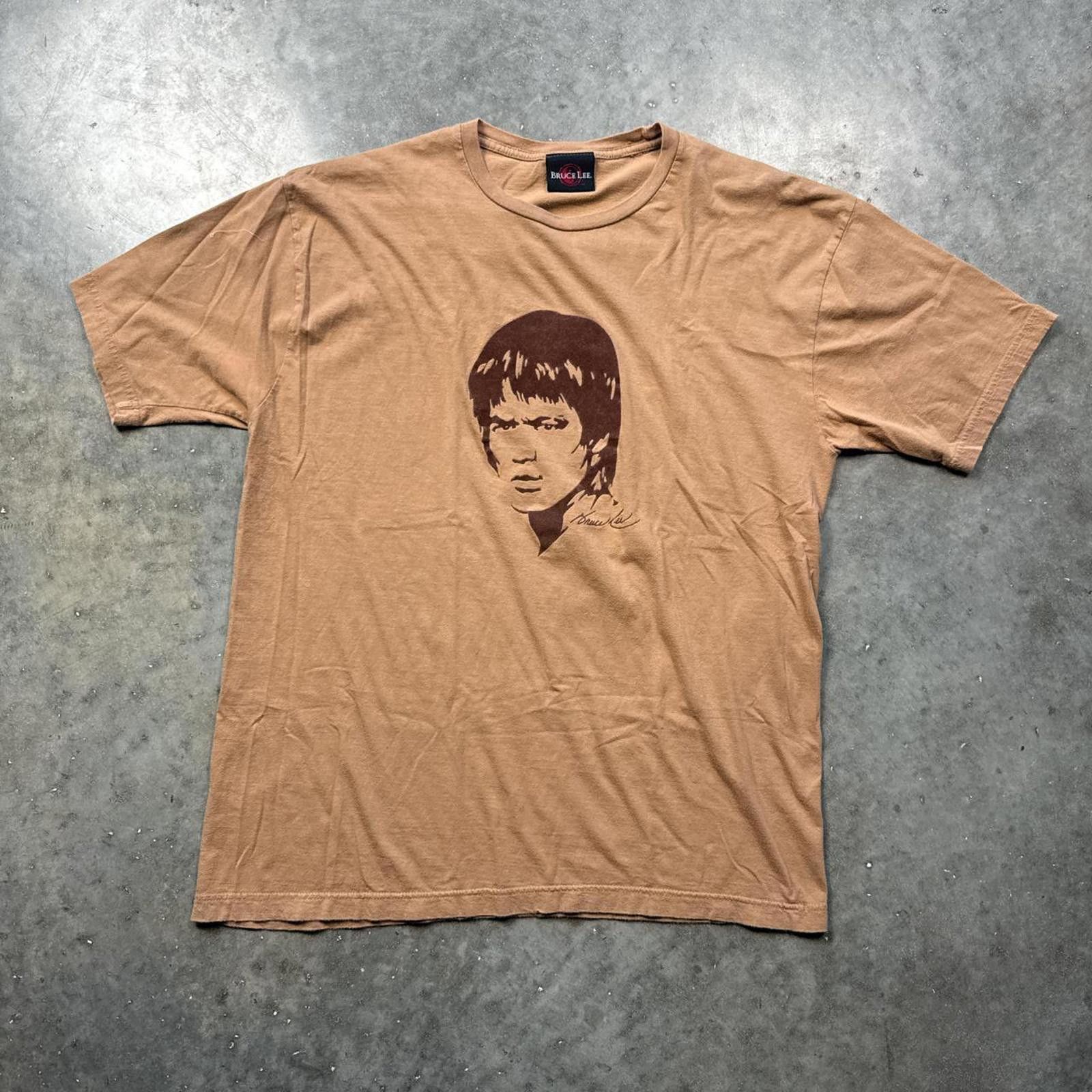 Other Bruce Lee Graphic Vintage Y2k T-Shirt In Brown & Tan Size US L / EU 52-54 / 3 - 1 Thumbnail