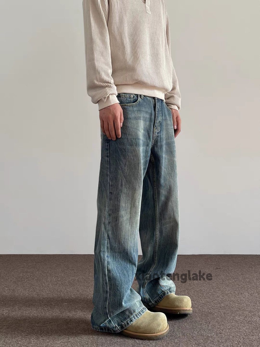 Jean × Vintage washed faded utility y2k work outdoor cleanfit jeans Size US 34 / EU 50 - 1 Thumbnail
