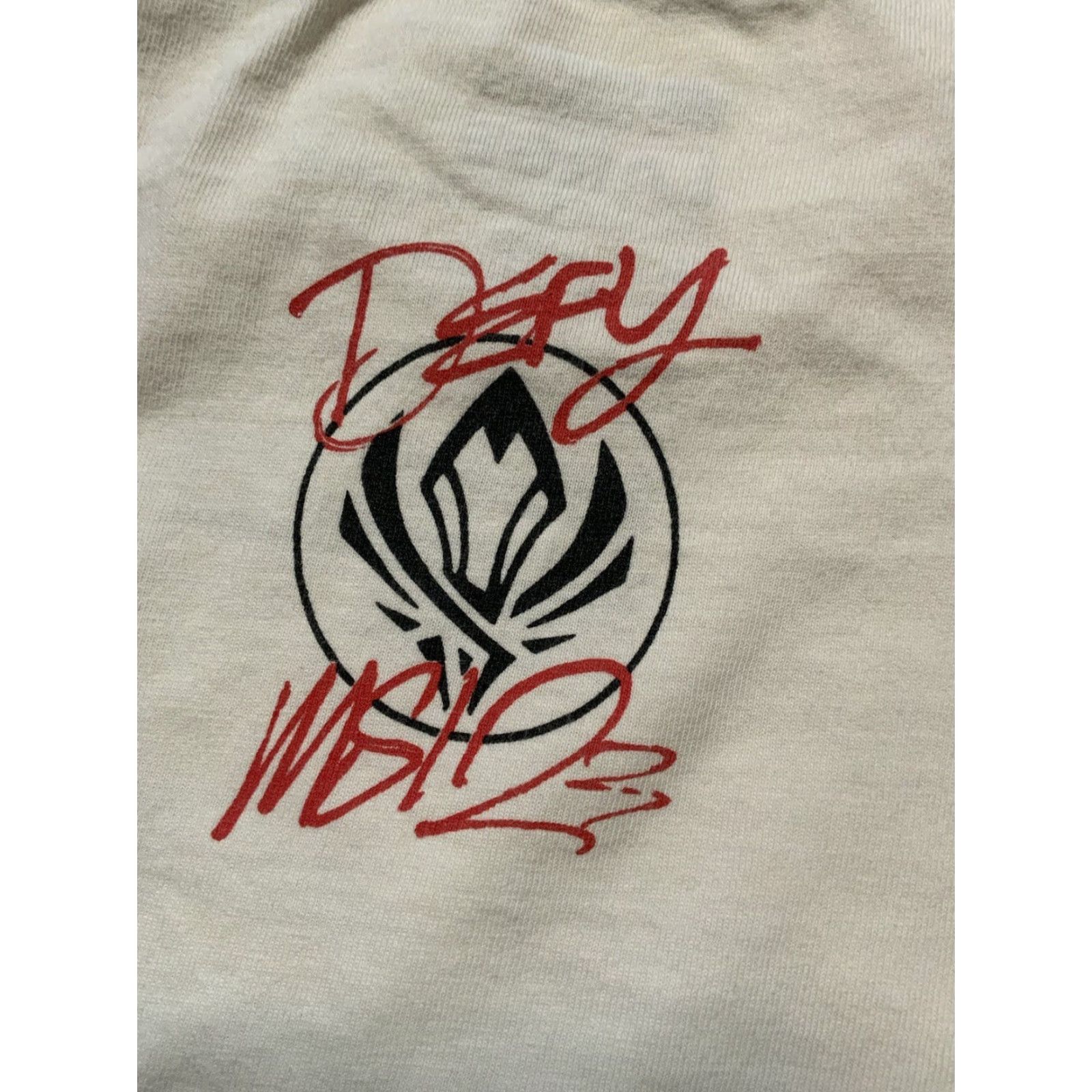 Vintage Riot Games MSI 2023 Defy Haters LOL League Of Legends Esports Graphic T-Shirt LG White Mens Large Size US L / EU 52-54 / 3 - 6 Thumbnail