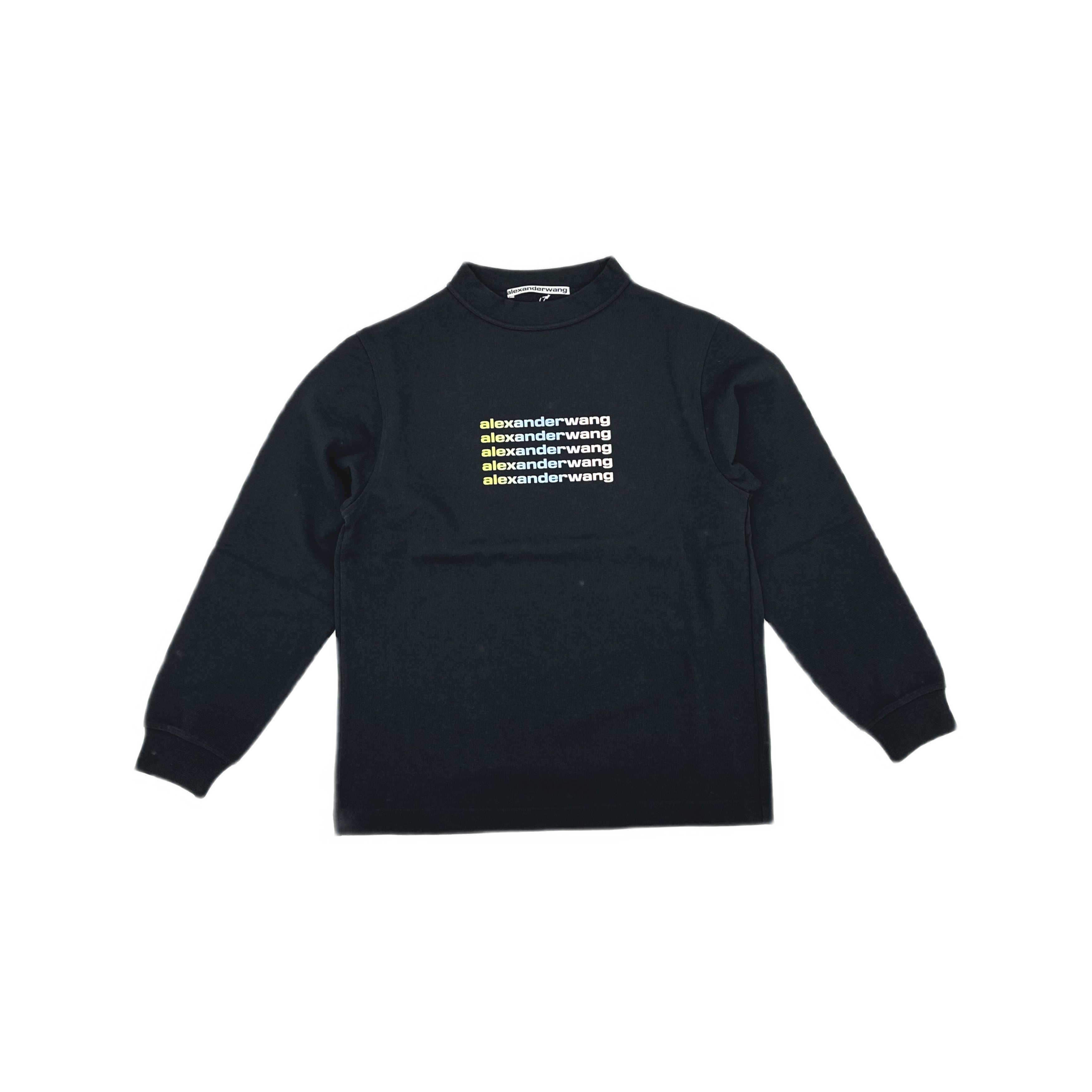 Alexander Wang Alexander Wang Gradient Logo Mock Neck Sweatshirt Size XL Size XL / US 12-14 / IT 48-50 - 1 Thumbnail