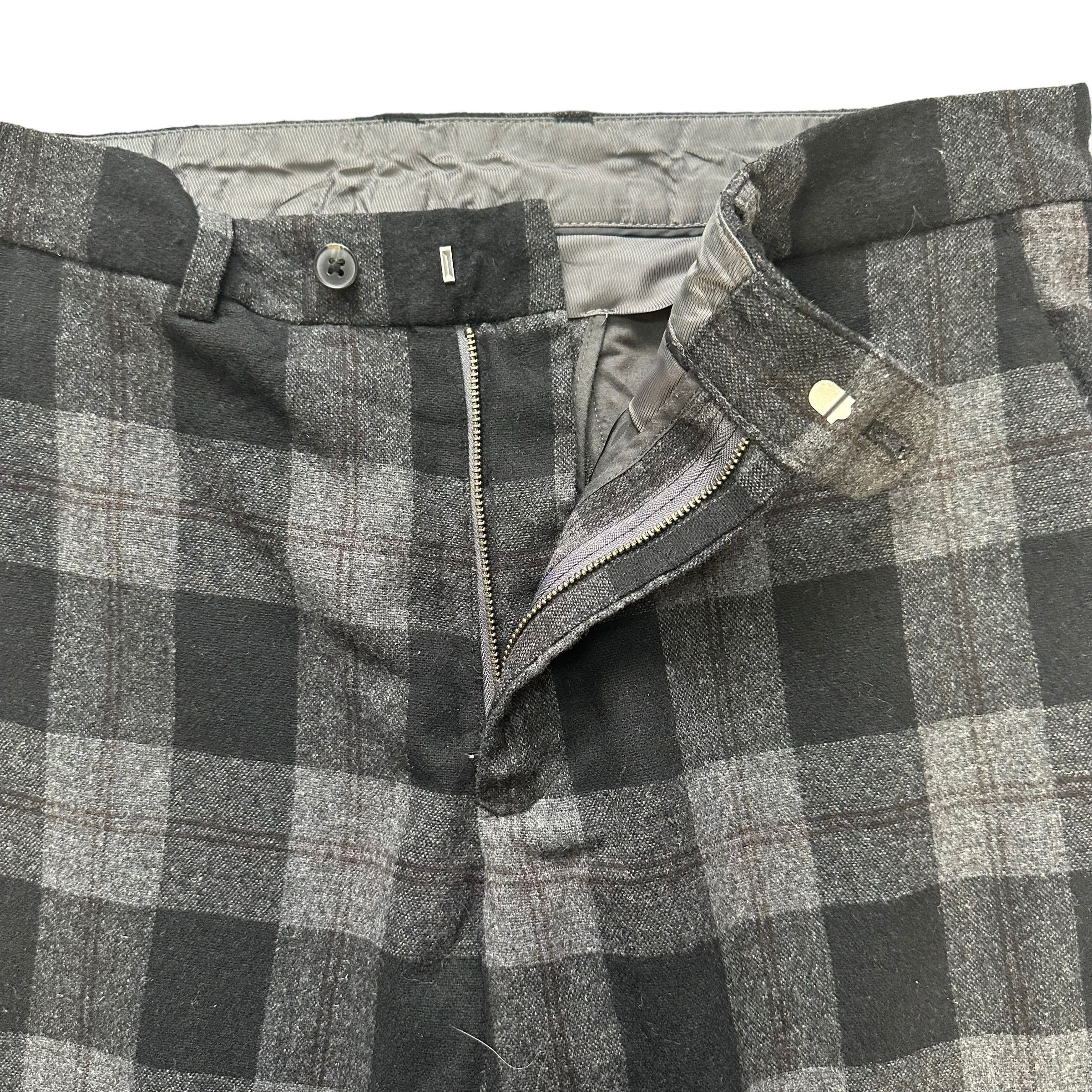Global Work GLOBAL WORK TARTAN WOOL PANT #8168-208 Size US 34 / EU 50 - 3 Thumbnail