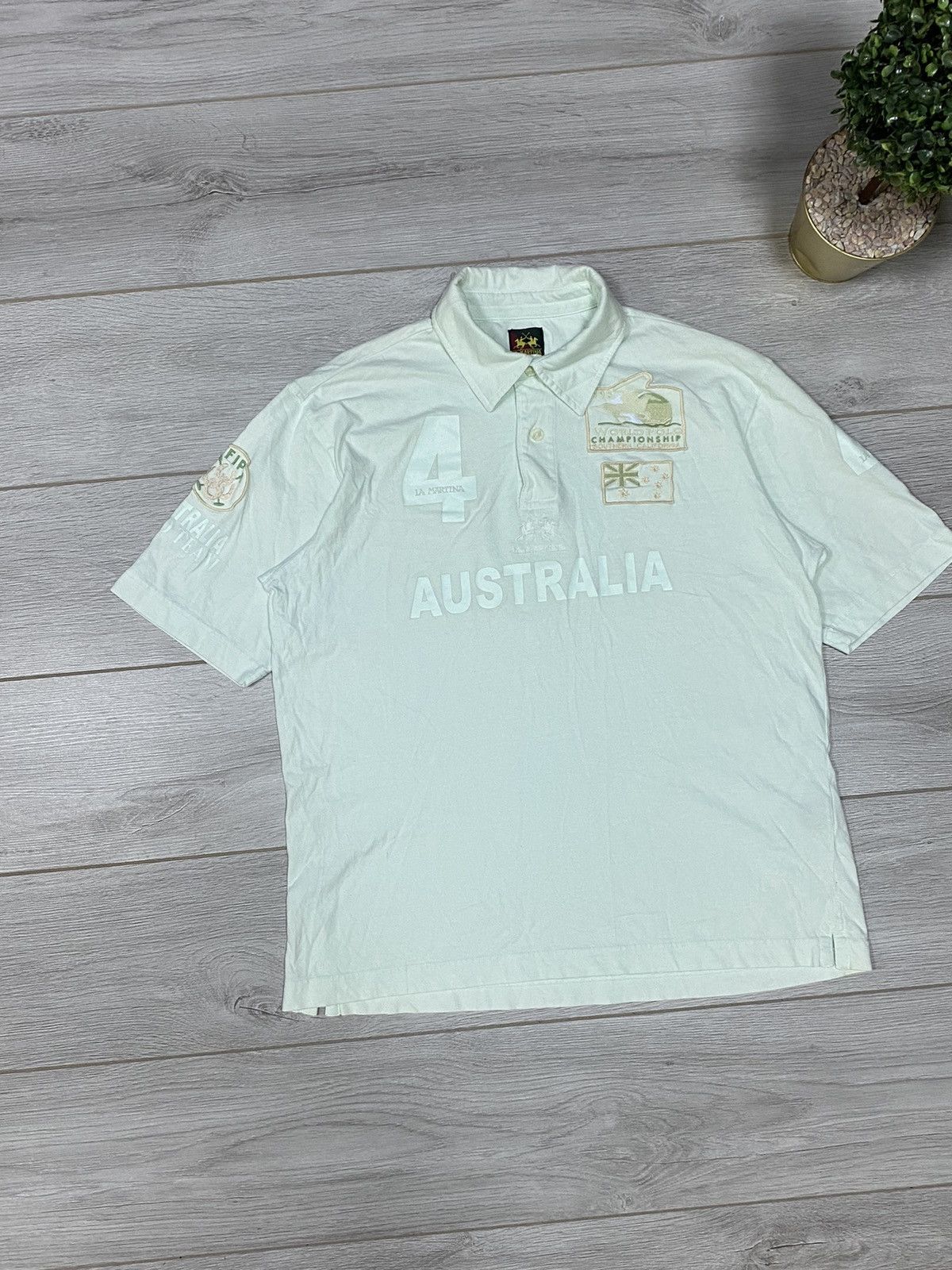 La Martina × Porsche Design La Martina Australia 4 big logo polo shirt Size US XXL / EU 58 / 5 - 3 Thumbnail