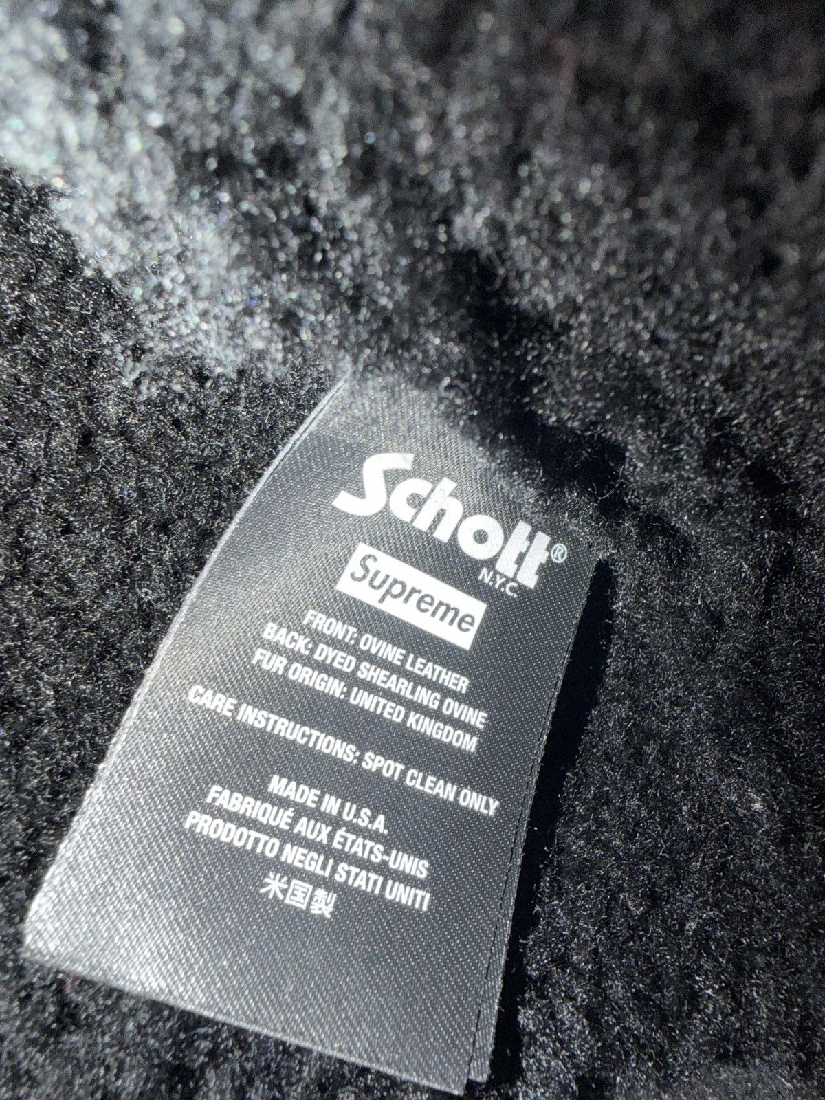 Supreme Supreme Schott Shearling Bomber Jacket Size US XL / EU 56 / 4 - 5 Thumbnail