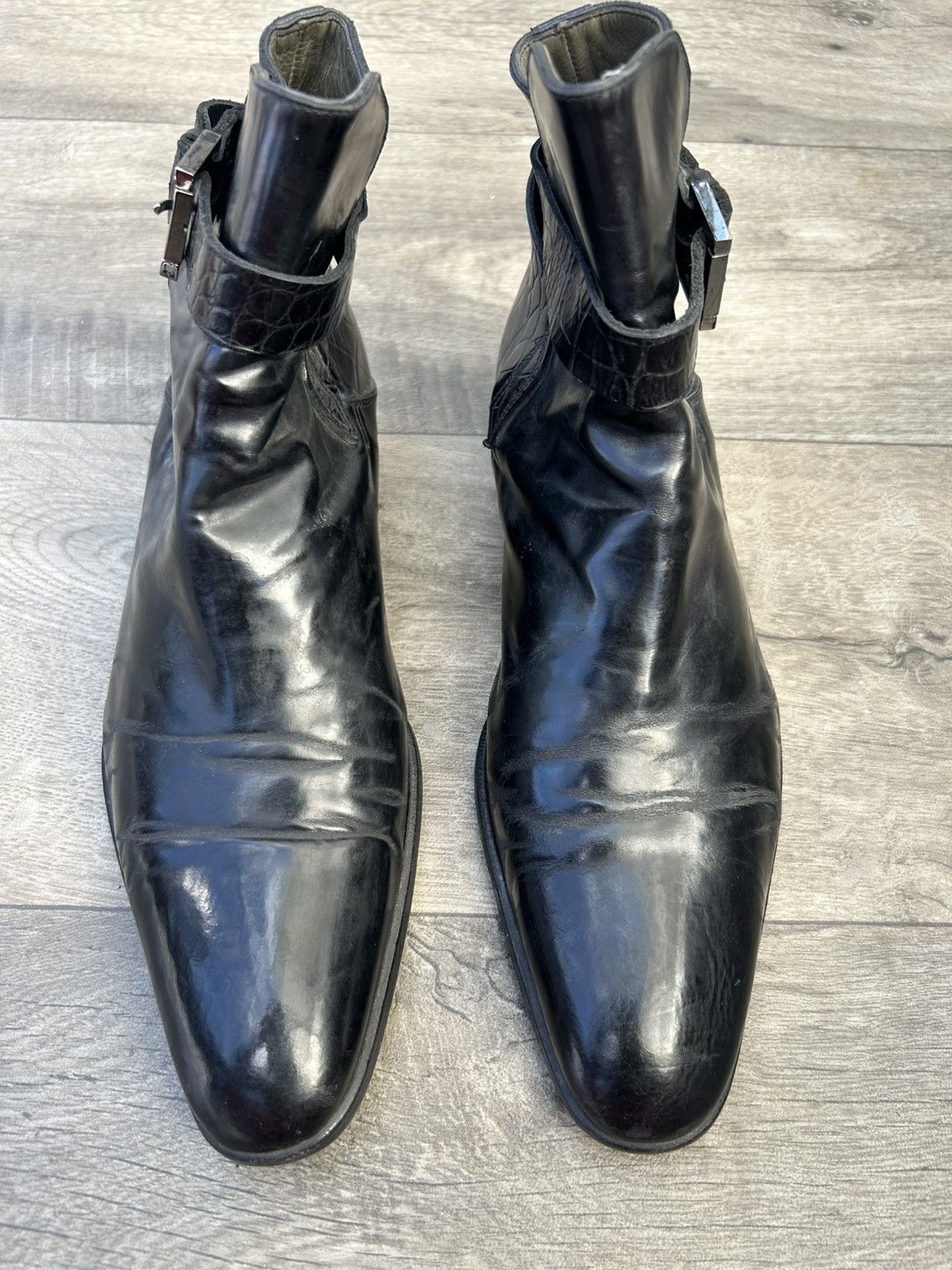 Versace Versace black leather ankle boots. Size US 8.5 / EU 41-42 - 1 Thumbnail