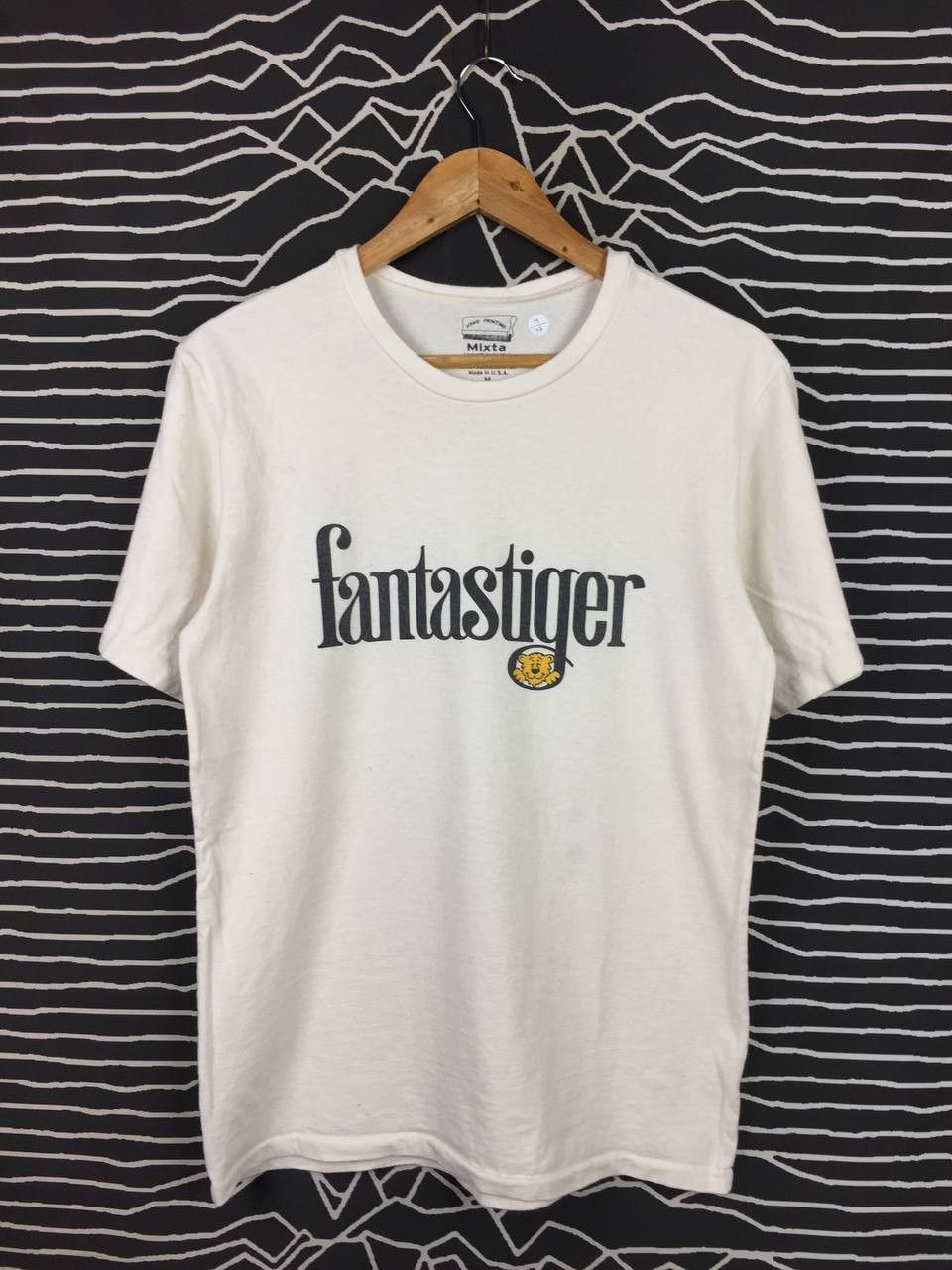Vintage Mixta Fantastiger Hand Printed Retro Script Graphic Tee Size US M / EU 48-50 / 2 - 1 Thumbnail