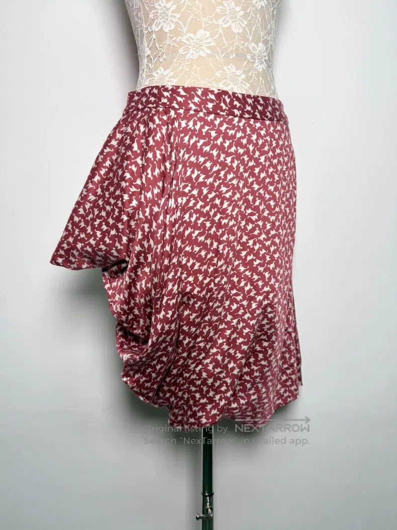 Vivienne Westwood Vivienne Westwood size 3 Grapefruit Pink Cat Pattern Asymme Size 23" - 2 Thumbnail