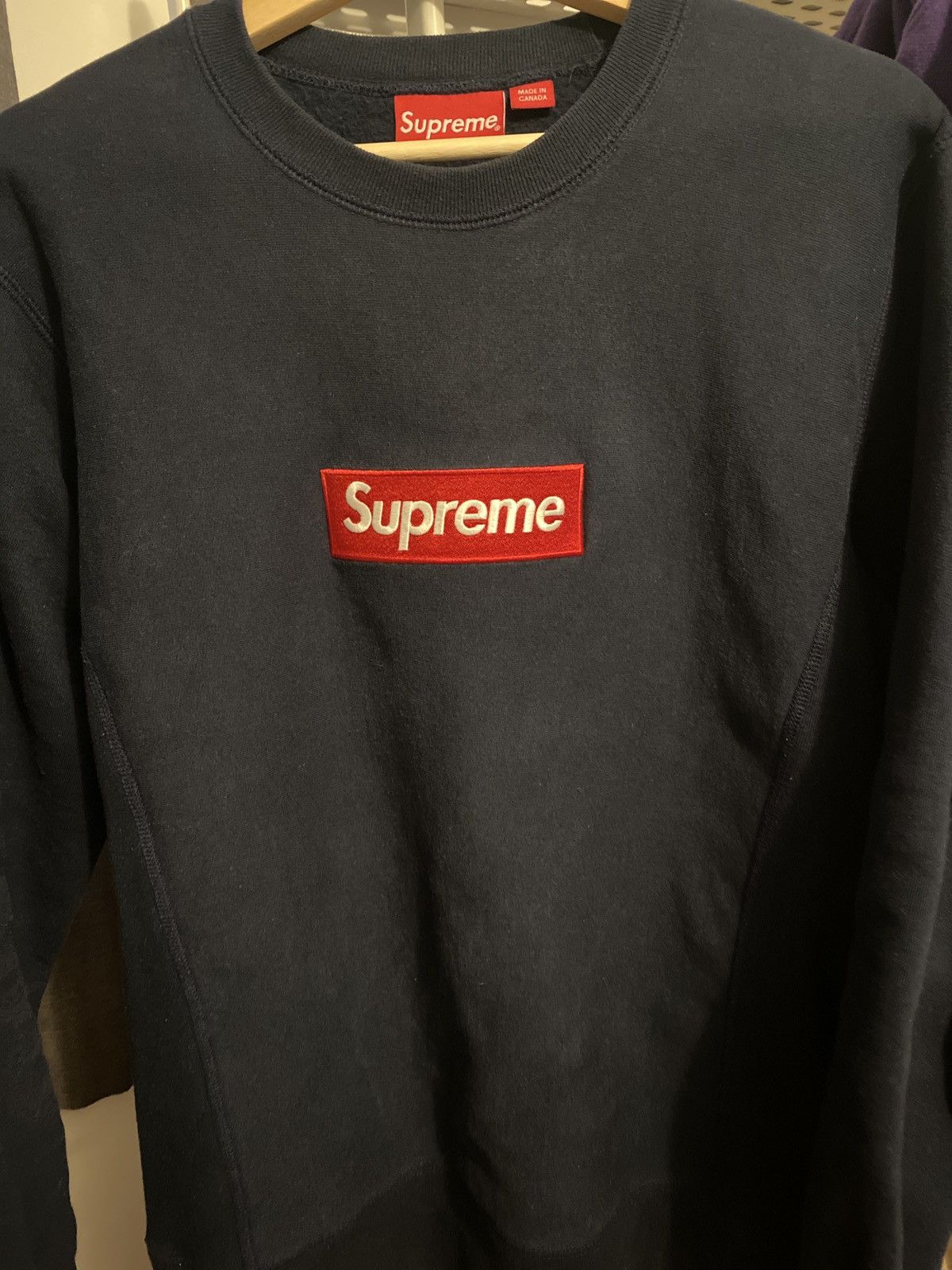 Supreme Supreme Box Logo Crew Neck FW2015 Size US M / EU 48-50 / 2 - 3 Thumbnail