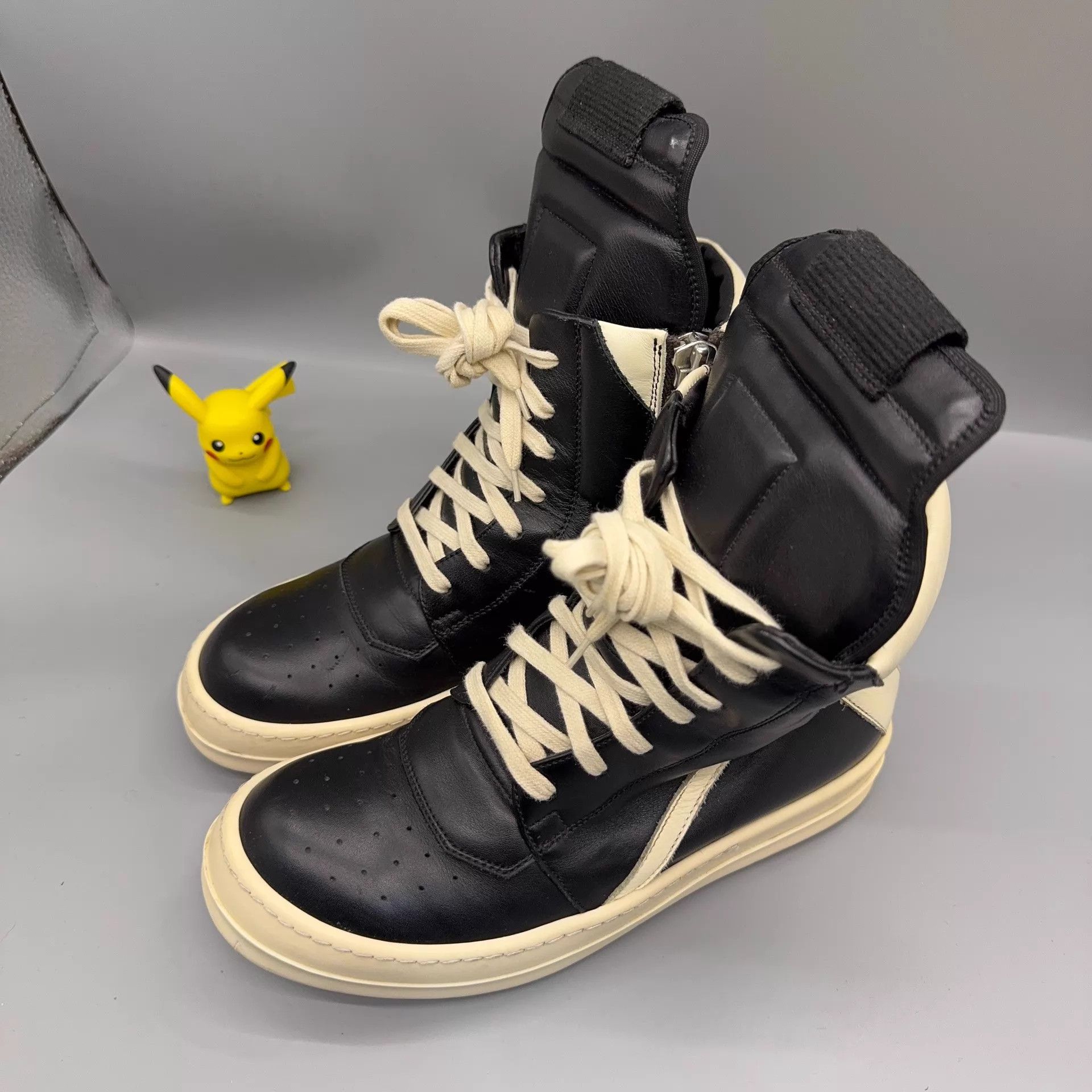 Rick Owens RICK OWENS/RO Black & White Shoes Size 36.5 Size US 6 / IT 36 - 1 Thumbnail