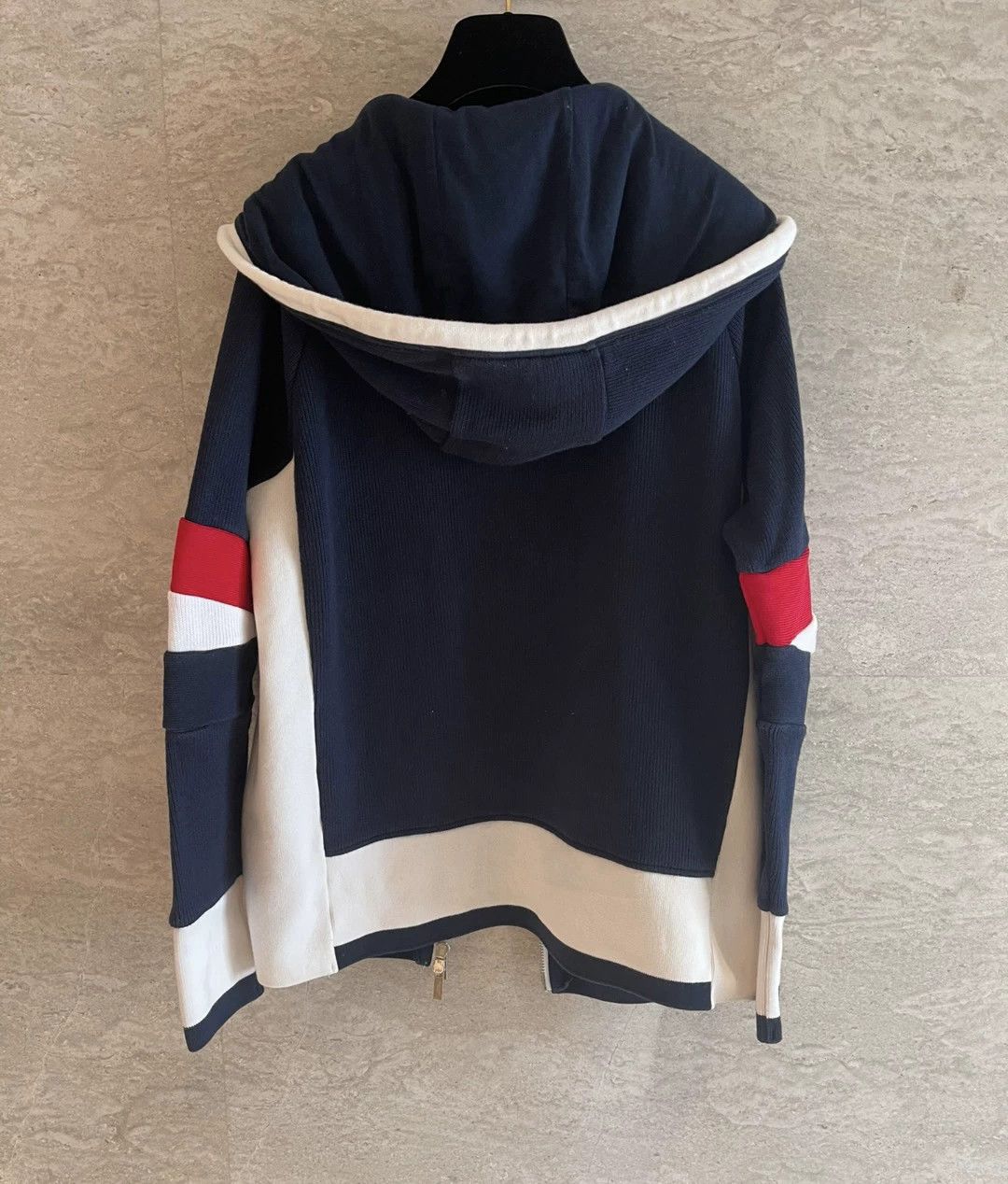 Thom Browne Thom Browne Color-Block Zip-Up Hoodie Size ONE SIZE - 3 Thumbnail