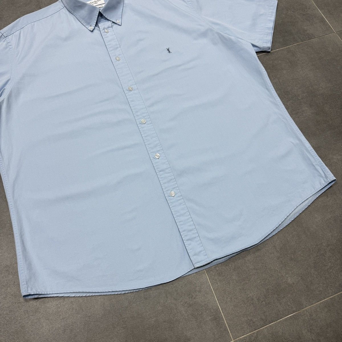 Yves Saint Laurent Yves Saint Laurent Pour Homme Short Sleeve Men Button Shirt Size US XXL / EU 58 / 5 - 4 Thumbnail
