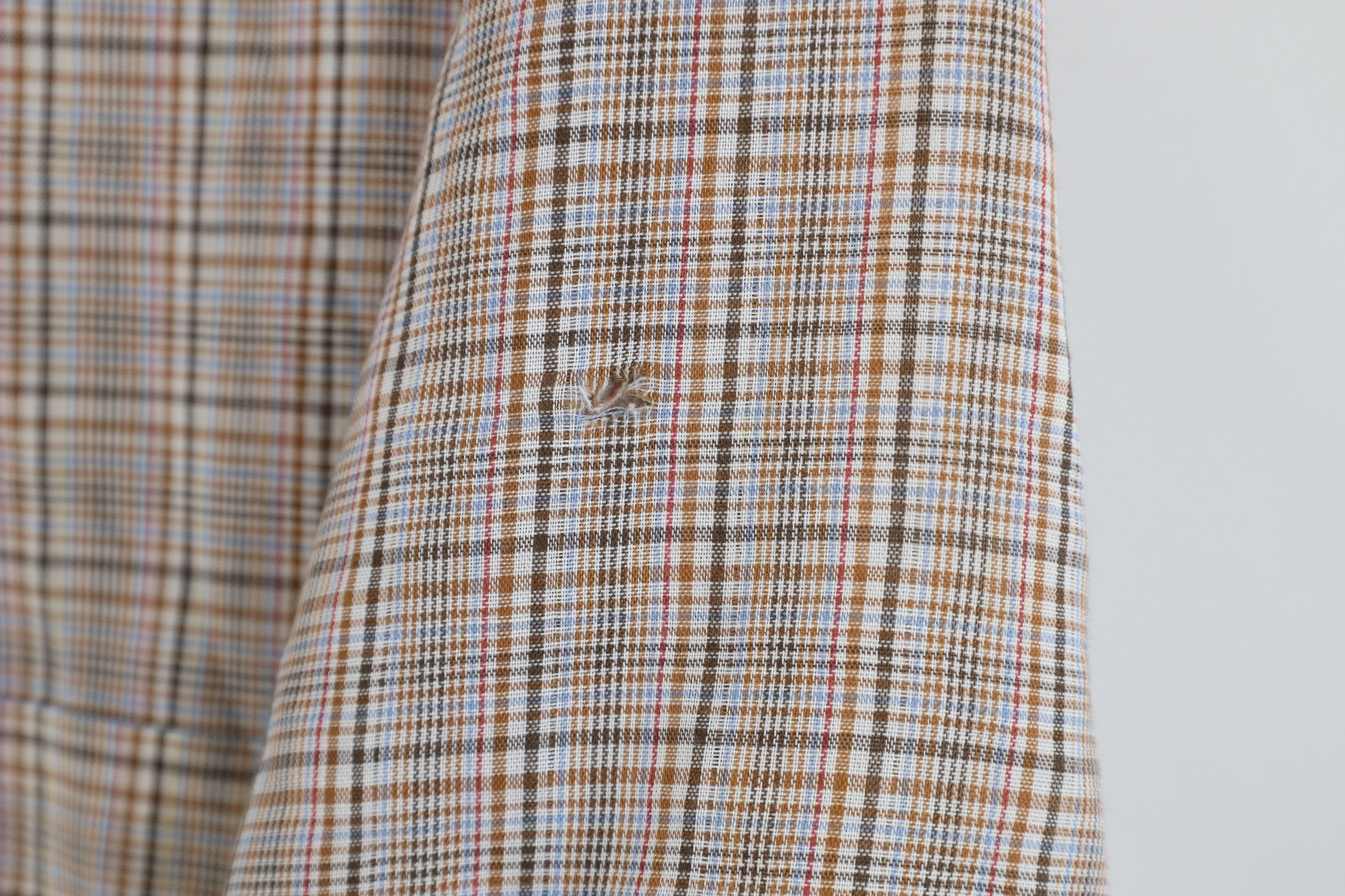 Vintage Vintage 70s Streetwear Short Sleeve Button Shirt Plaid Size US L / EU 52-54 / 3 - 4 Thumbnail