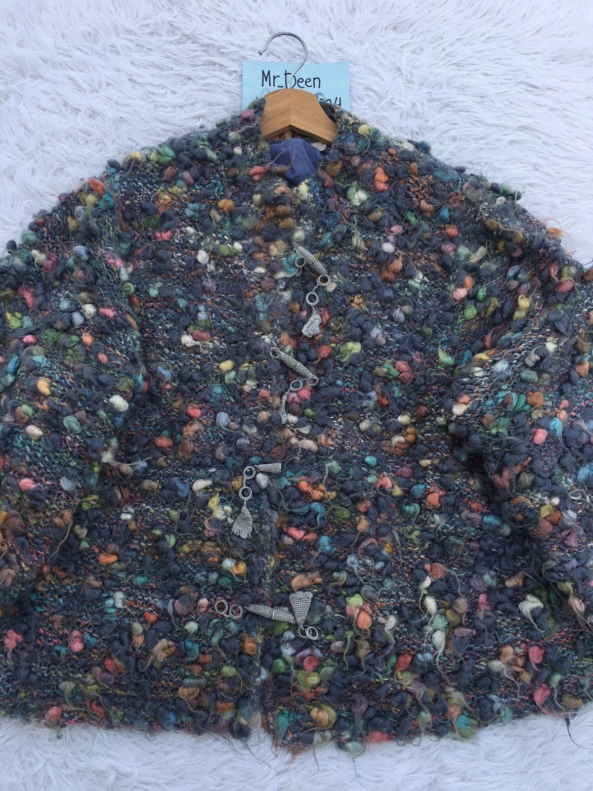 Japanese Brand Rare Vintage Japanese Brand Knitted Wool Jacket Size L / US 10 / IT 46 - 5 Thumbnail