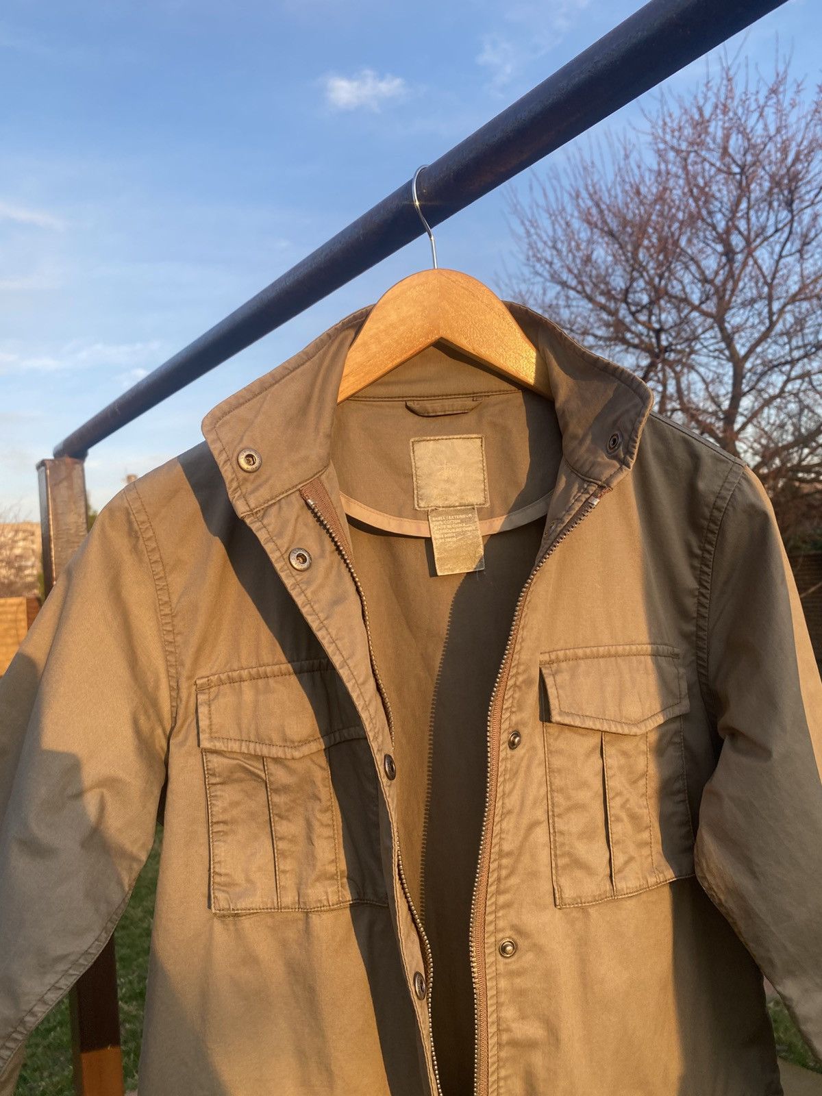 Stussy × Vintage Vintage 90s Stussy Khaki Field Jacket Military Workwear Size US M / EU 48-50 / 2 - 4 Thumbnail