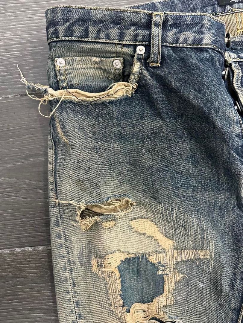 Undercover Undercover 68 Blue Yarn Jeans Size US 34 / EU 50 - 8 Thumbnail