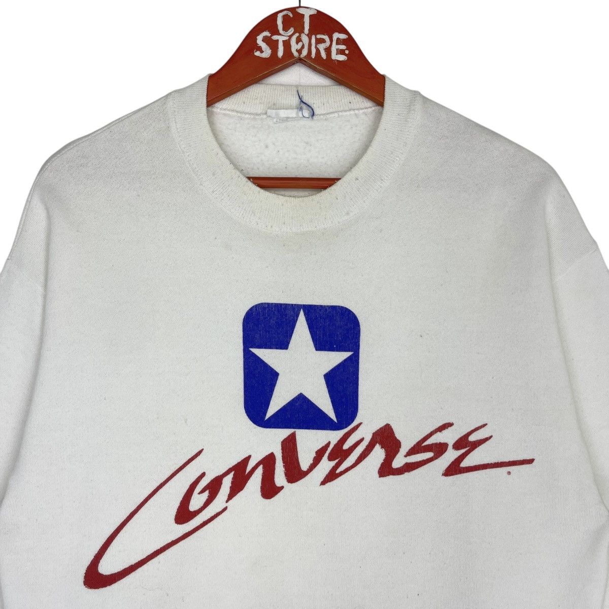 Converse × Vintage 90s Converse Crewneck Sweatshirt Size M Size US M / EU 48-50 / 2 - 3 Thumbnail