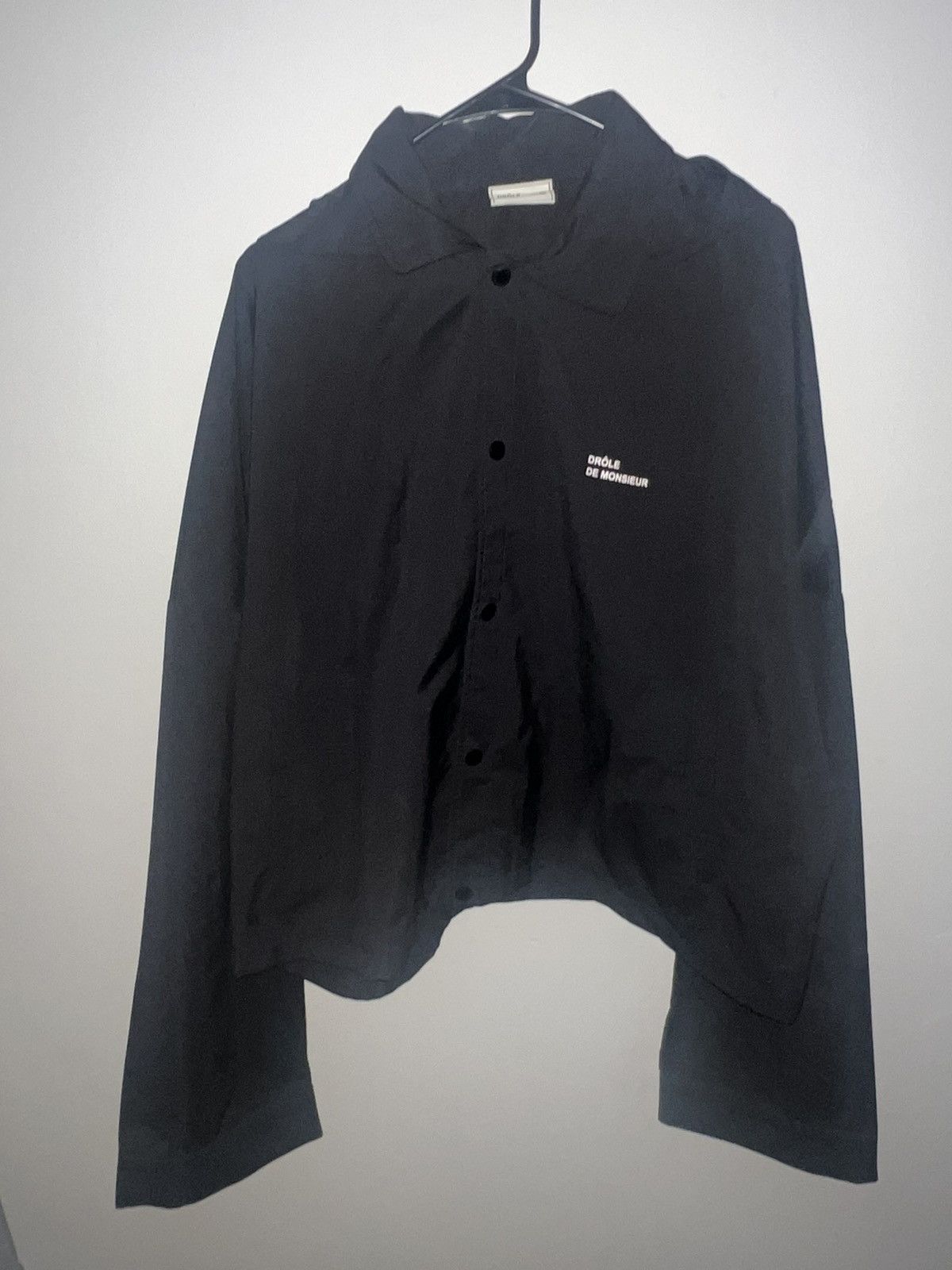 image of Drole De Monsieur Nfpm Cropped Jacket in Black, Men's (Size XL)