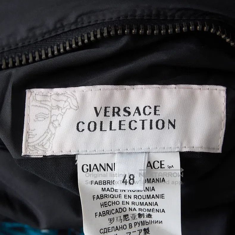Versace Versace Men's baseball uniform collar reversible jacket Size US M / EU 48-50 / 2 - 8 Thumbnail