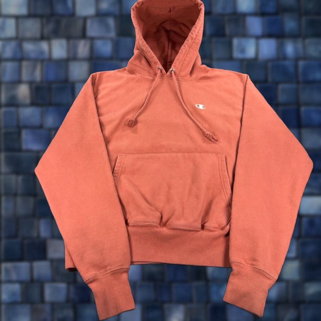 Champion VINTAGE Champion Hoodie Adult Small Salmon Peach Reverse Weave Sweatshirt Baggy Size US S / EU 44-46 / 1 - 1 Thumbnail