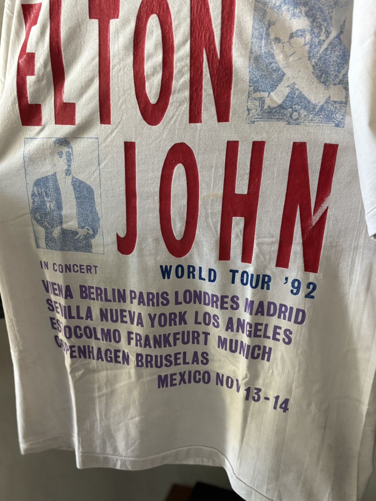 Vintage Elton John Wolrd tour 1992 Size US XL / EU 56 / 4 - 2 Thumbnail