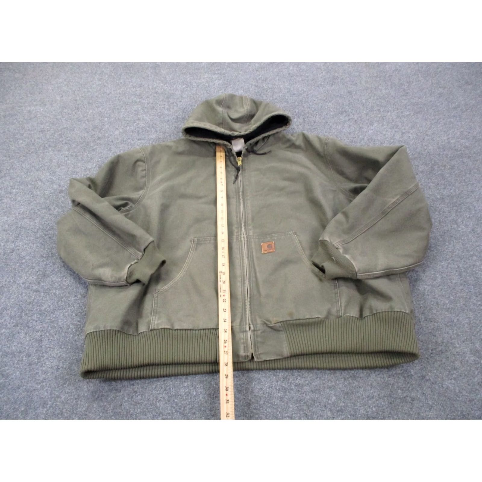 Carhartt Carhartt Jacket Men 3XL Army Green Chore Coat Hooded Heavy Vintage Work J130 ARG Set Size US XXL / EU 58 / 5 - 3 Thumbnail