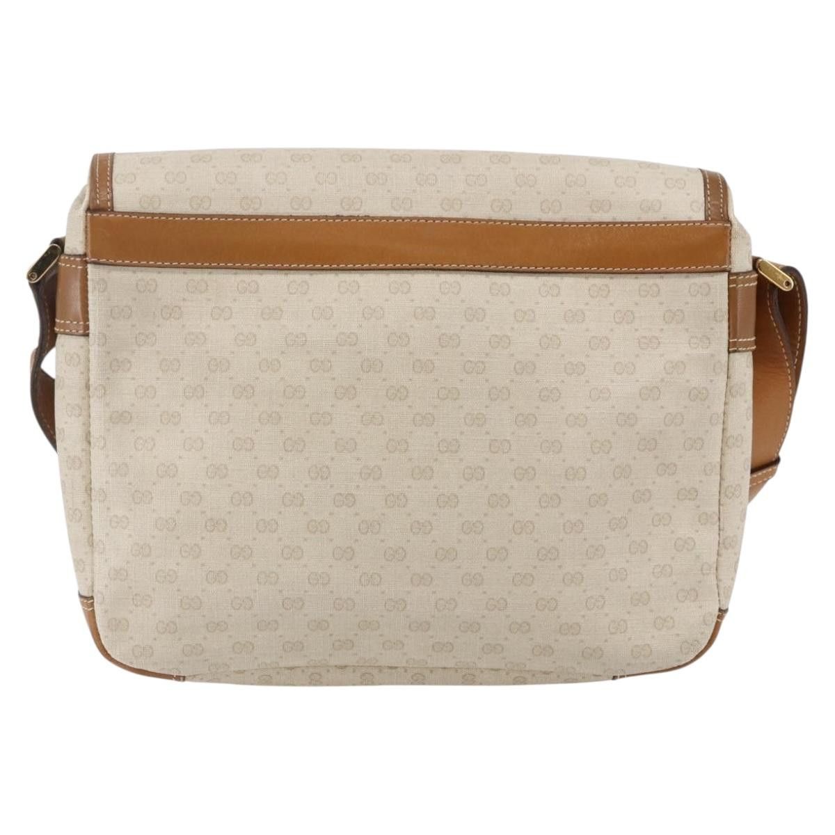 Gucci GUCCI Micro GG Canvas Shoulder Bag Pvc Leather White Size ONE SIZE - 3 Thumbnail