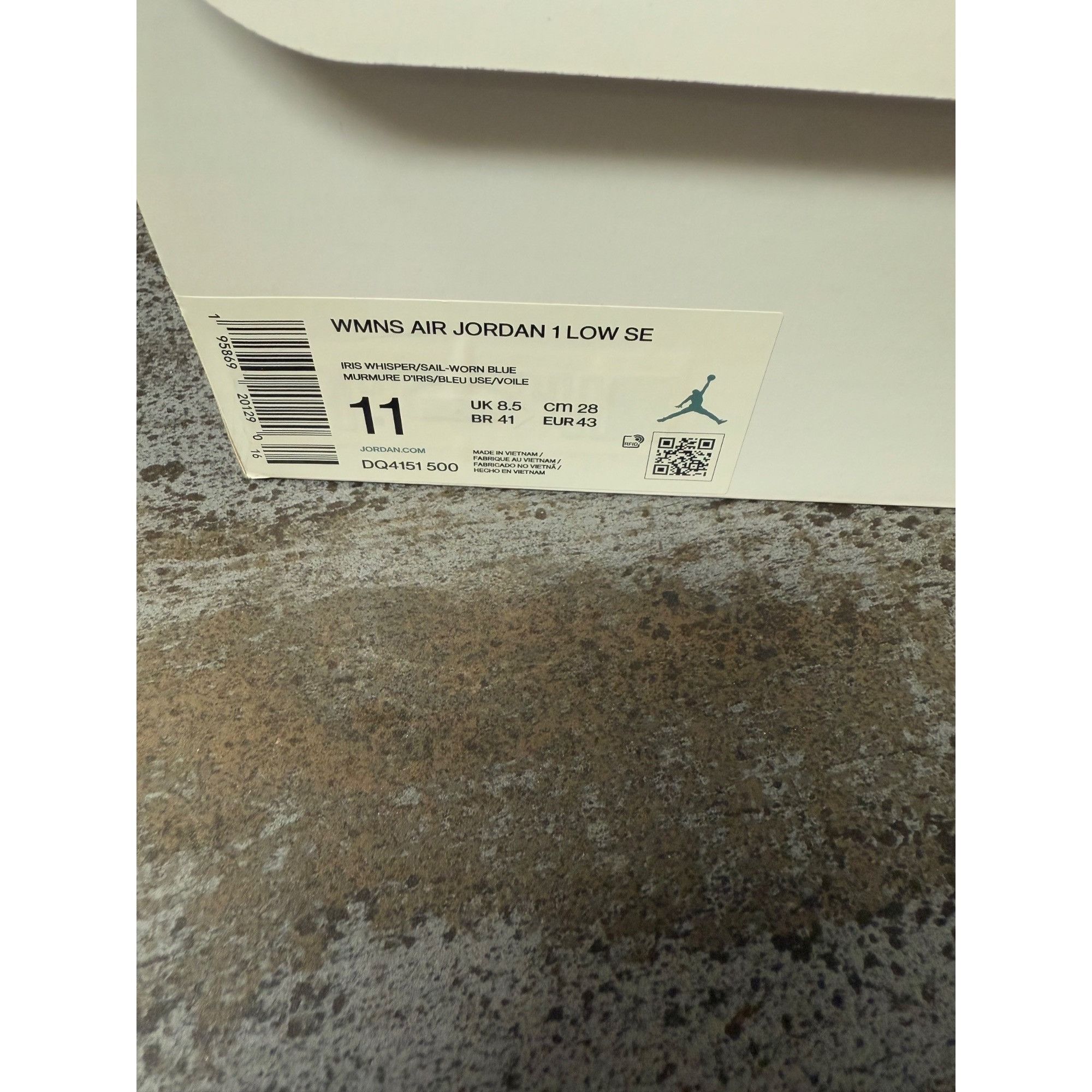 Jordan Brand Women's Jordan 1 Low Se Canvas Iris Whisper Sail Size 11- DQ Size US 11 / IT 41 - 9 Thumbnail