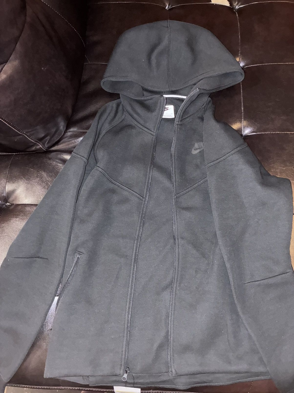 Nike Black Nike Tech Hoodie Size S / US 4 / IT 40 - 1 Thumbnail