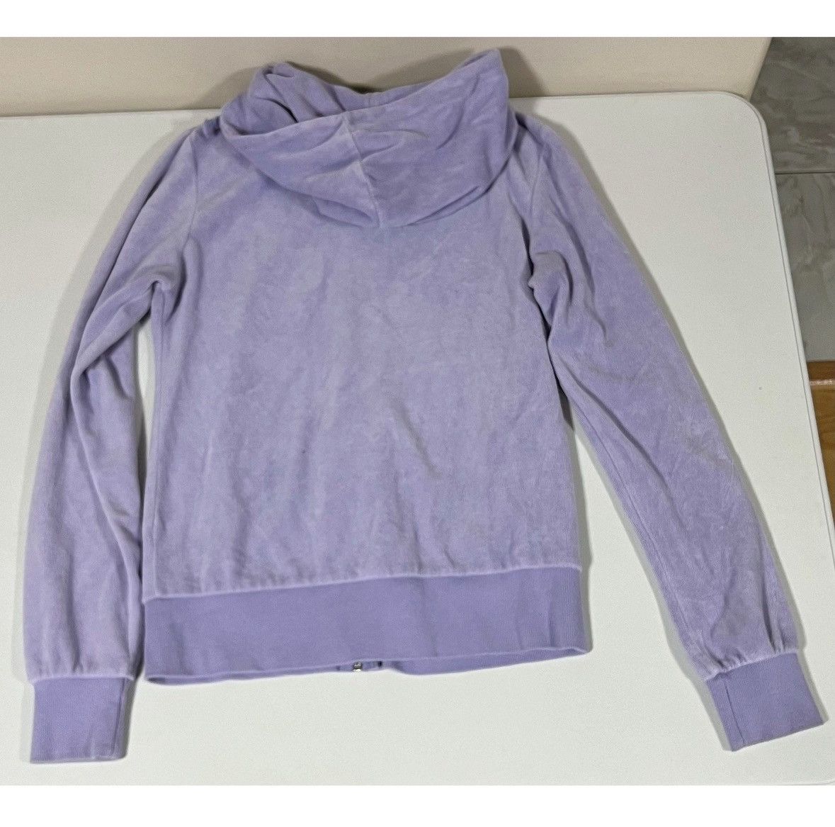 Fashion Nova Purple Lavender Velour Y2K Sweatshirt Hoodie Size S 💜✨ #y2k Size S / US 4 / IT 40 - 3 Thumbnail