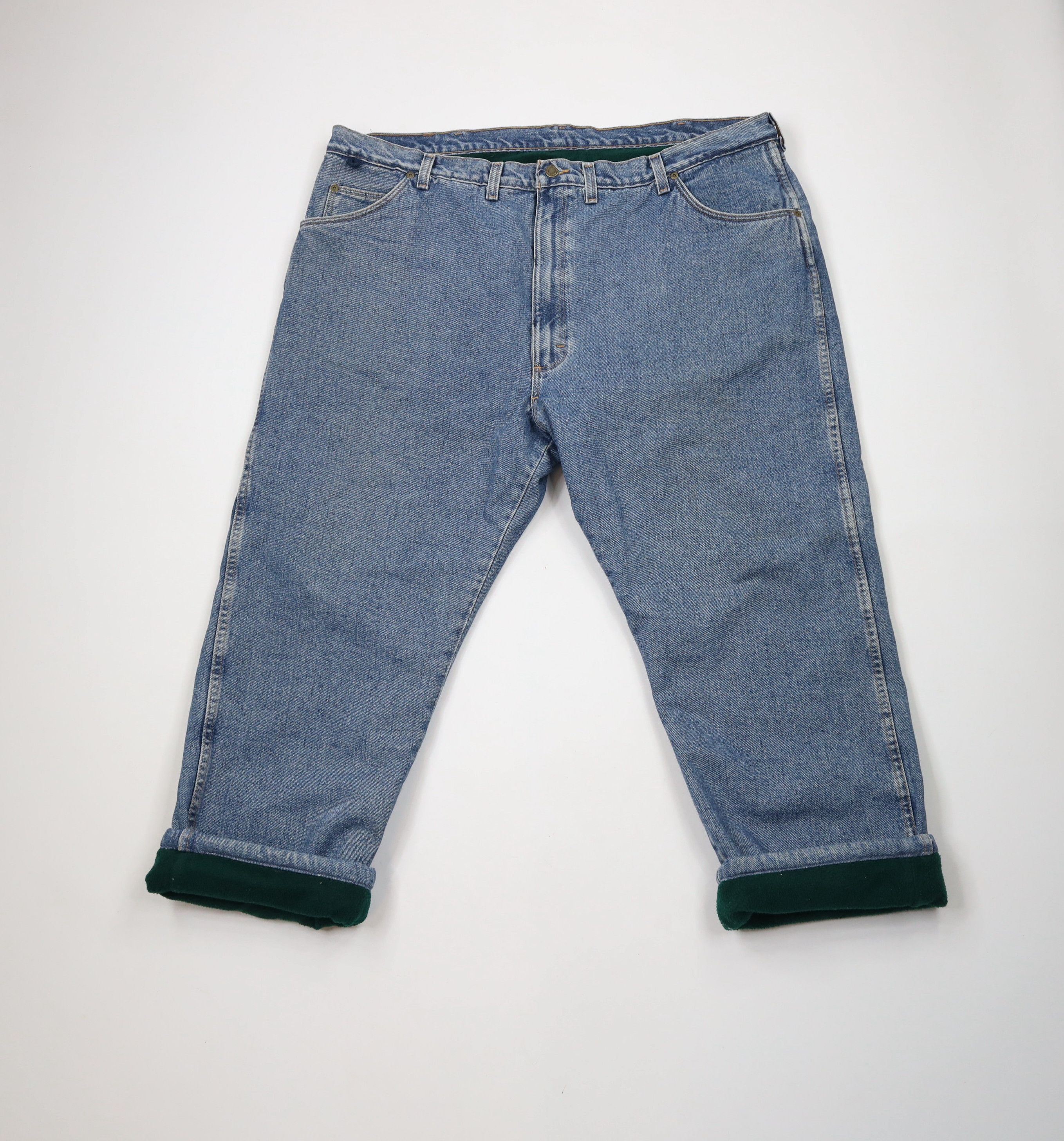 Vintage × Wrangler Vintage Wrangler Heavyweight Fleece Lined Denim Jeans Size US 44 / EU 60 - 1 Thumbnail