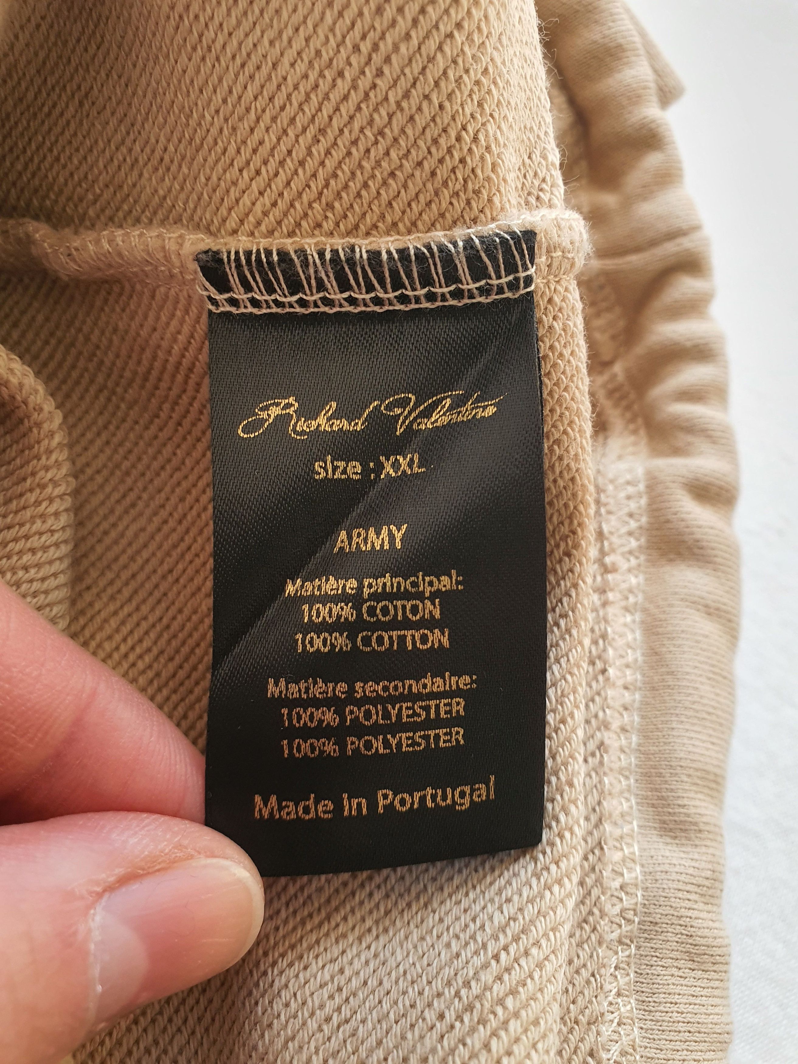 Luxe RICHARD VALENTINE - 'ARMY' Tracksuit Top Hoodie Sweatshirt Size US XXL / EU 58 / 5 - 7 Thumbnail