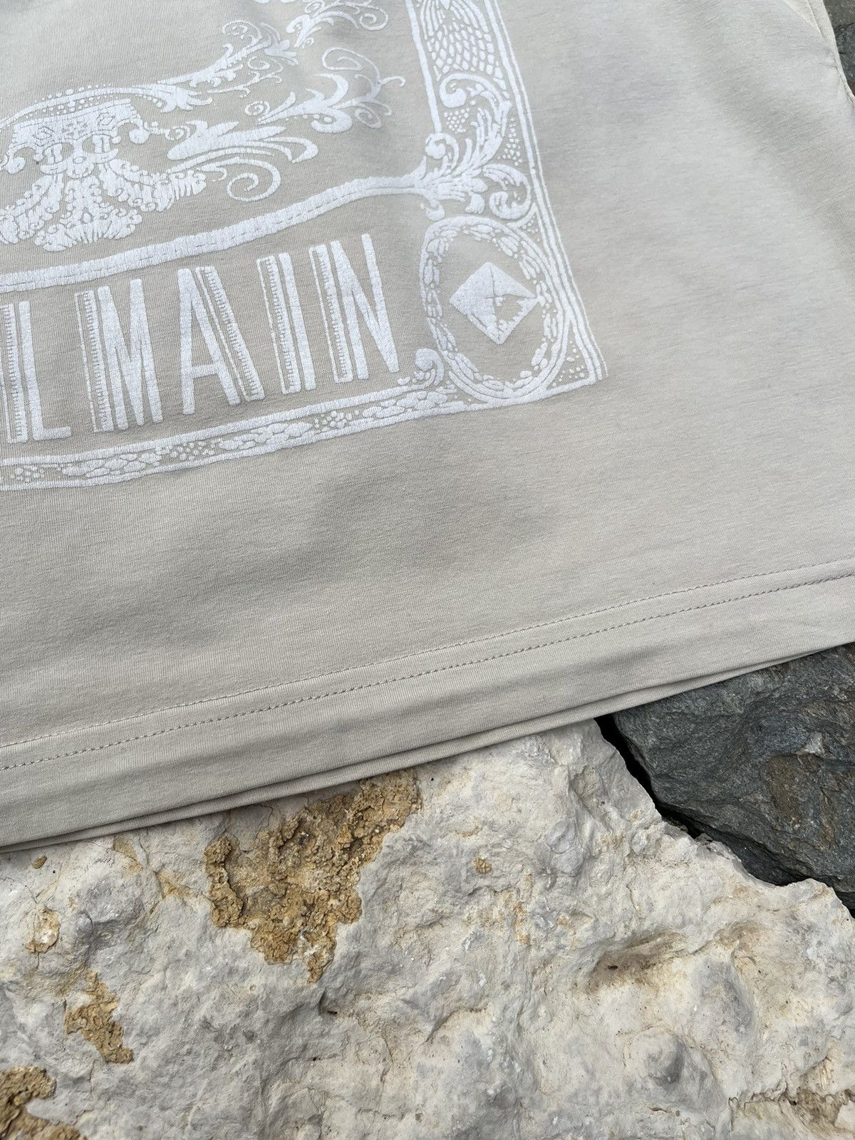 Balmain × Designer × Pierre Balmain Pierre Balmain stretchy t-shirt tee mirror reflection card Size US L / EU 52-54 / 3 - 12 Thumbnail