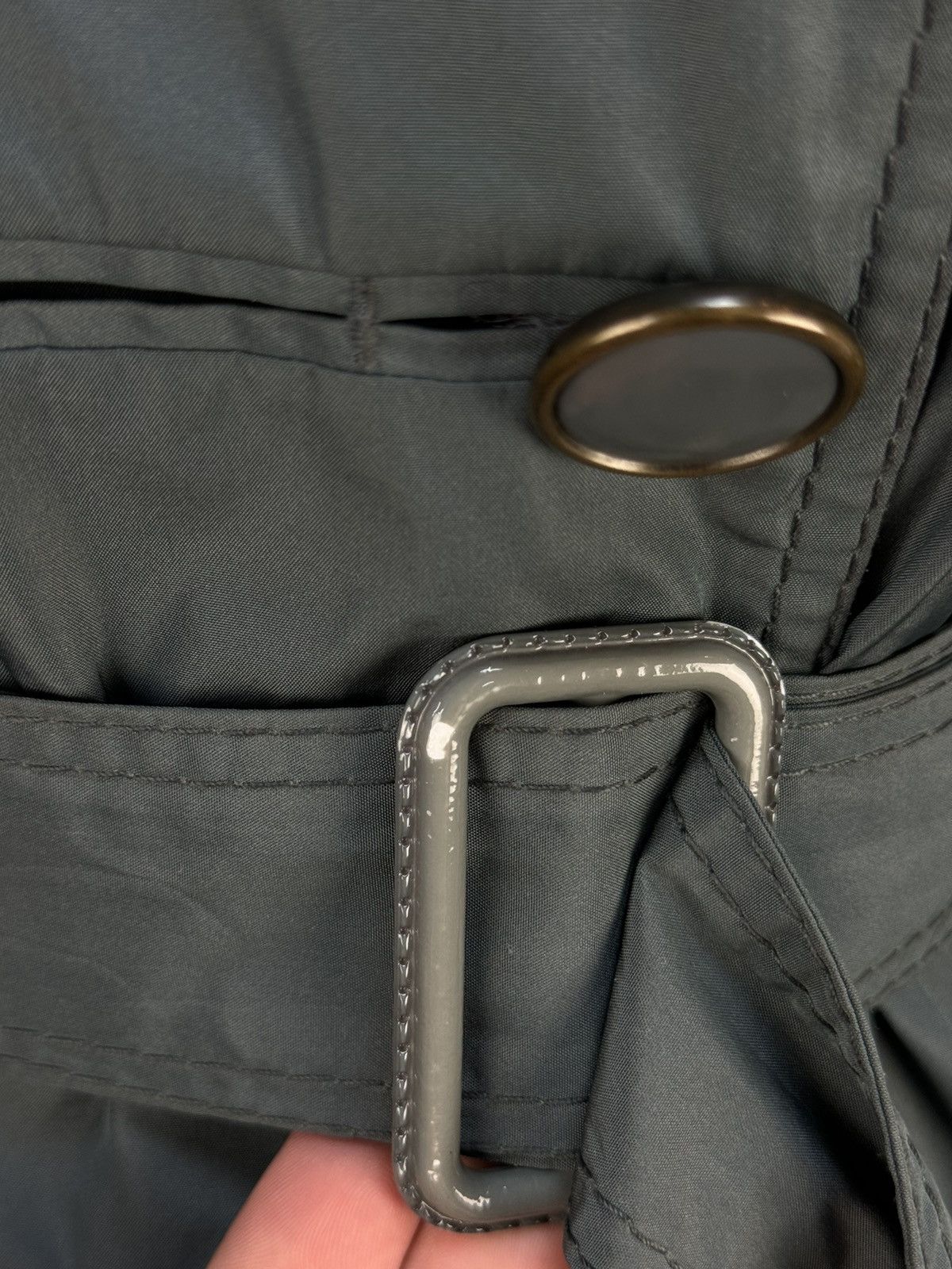 Stella McCartney × Vintage STELLA McCARTNEY 2008 Massive Button Belt Trench Jacket Size M / US 6-8 / IT 42-44 - 20 Thumbnail